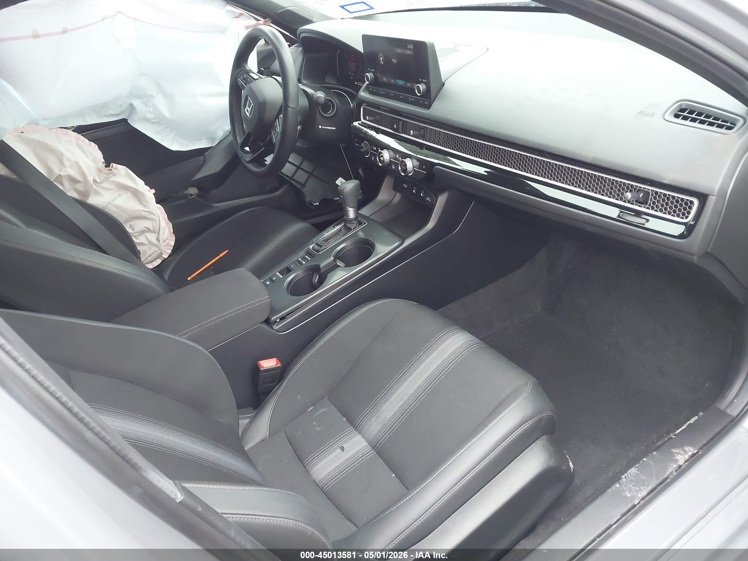 2025 Honda Civic Hybrid Sport/sport Touring Gray vin: 2HGFE4F82SH315267