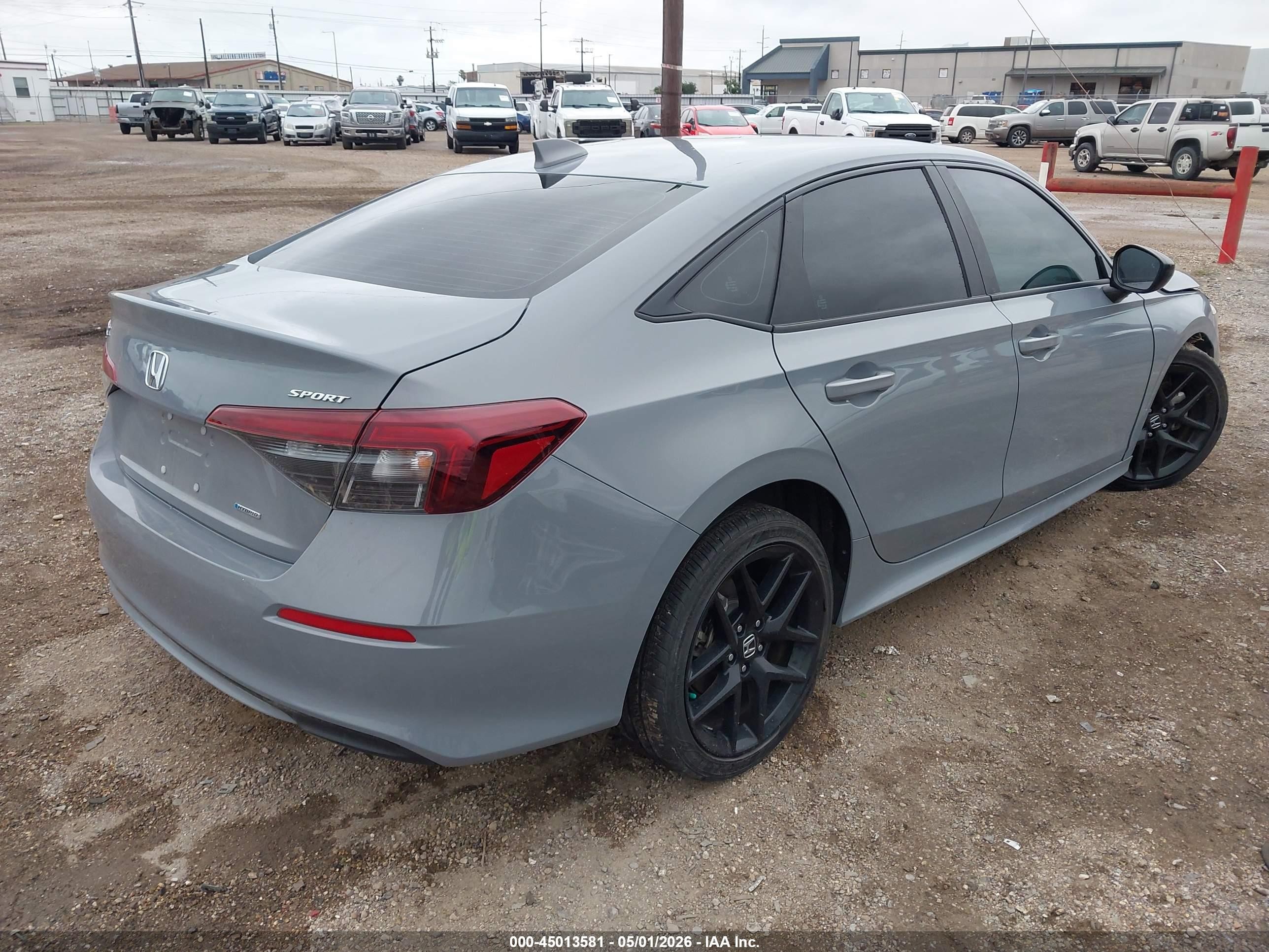 2025 Honda Civic Hybrid Sport/sport Touring Gray vin: 2HGFE4F82SH315267