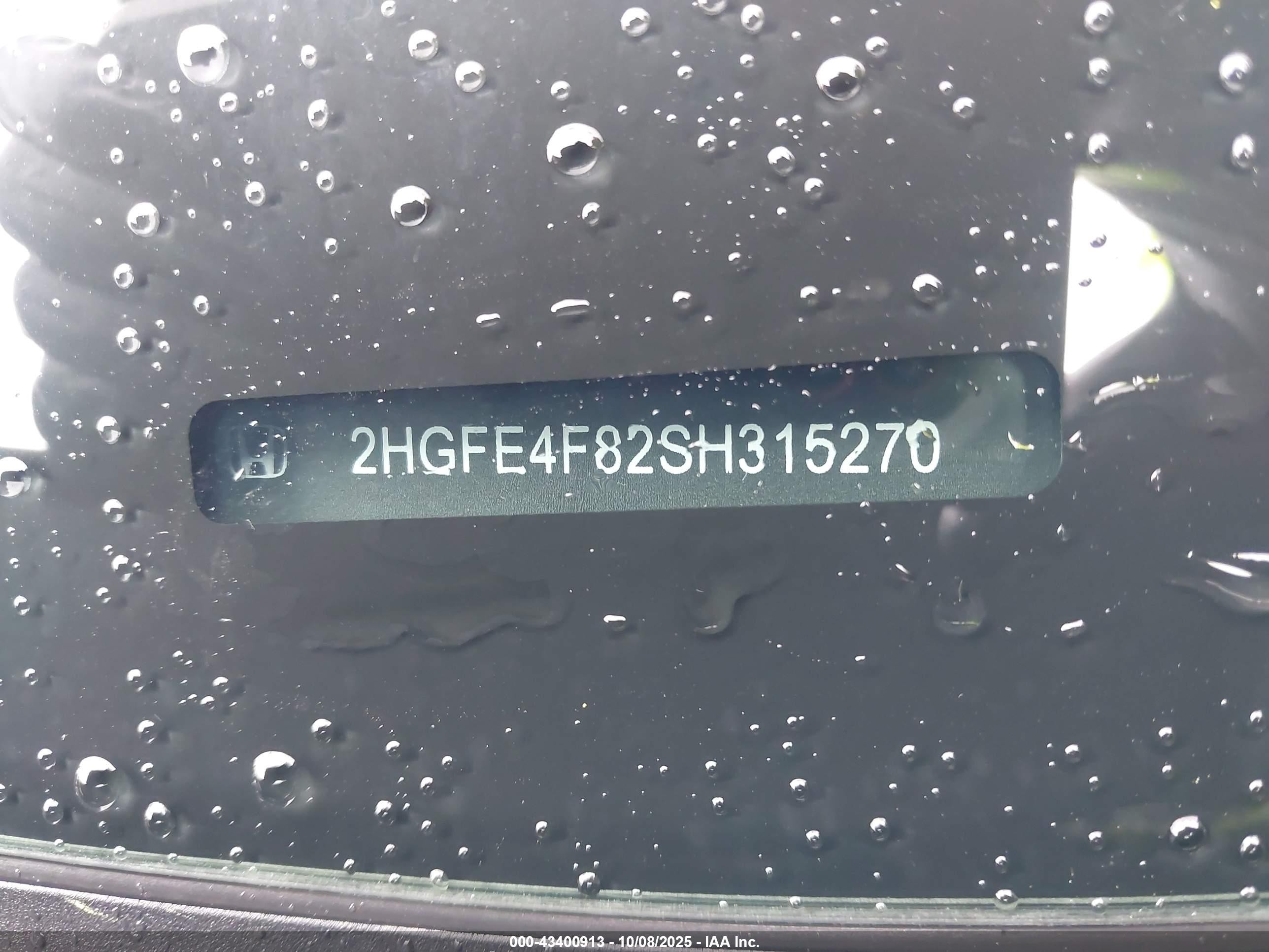 2025 Honda Civic Hybrid Sport/sport Touring Серый vin: 2HGFE4F82SH315270