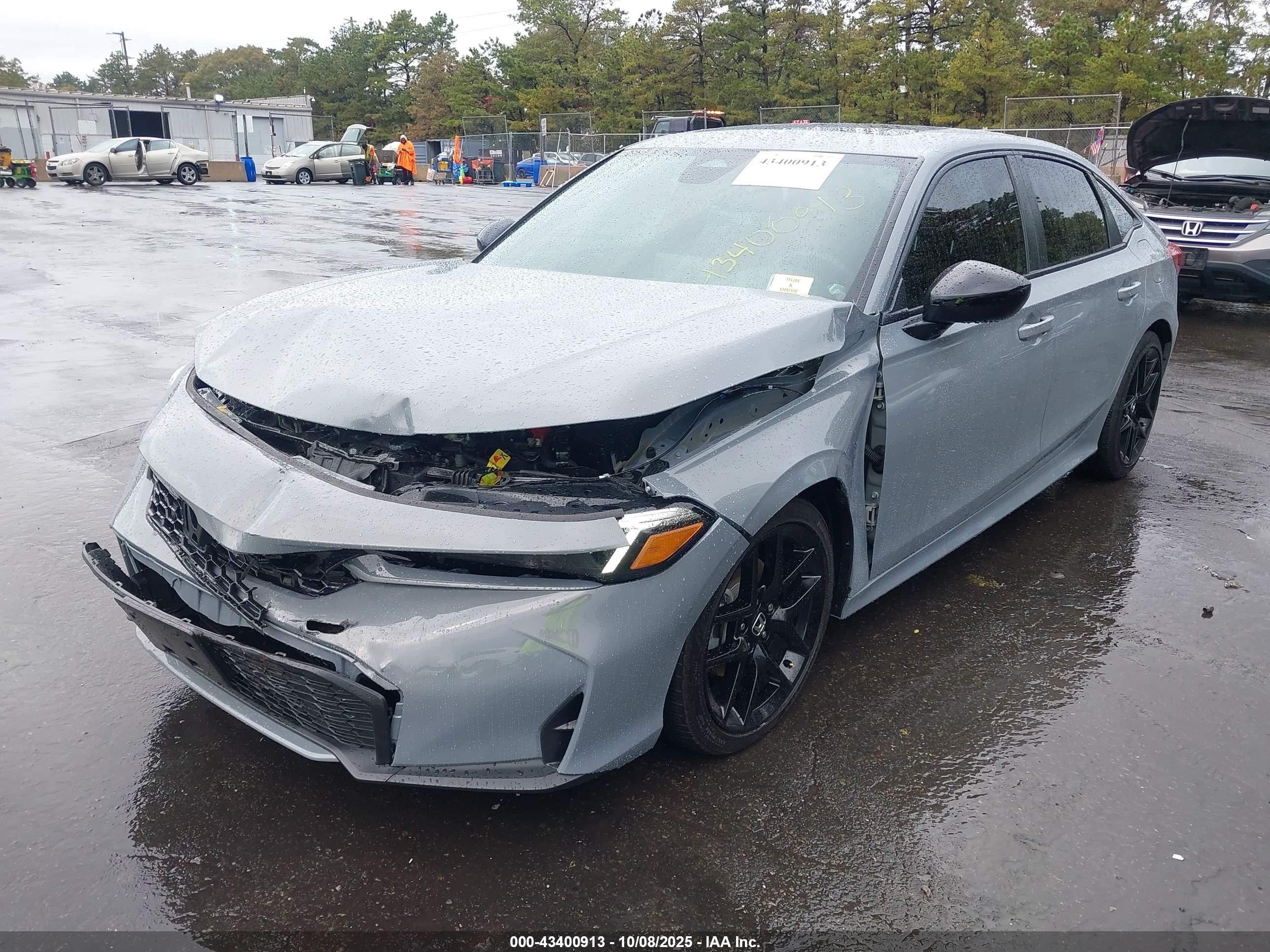 2025 Honda Civic Hybrid Sport/sport Touring Серый vin: 2HGFE4F82SH315270