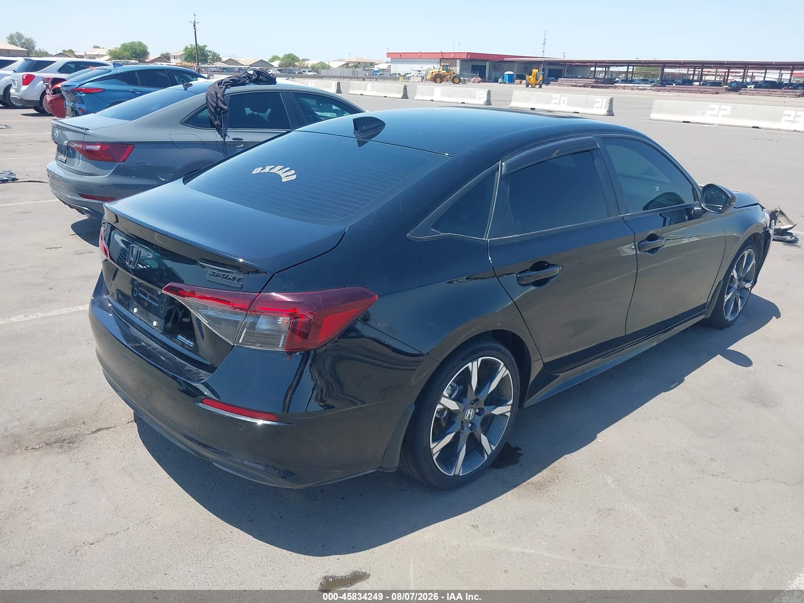 2025 Honda Civic  Hybrid Sport/sport Touring Black vin: 2HGFE4F83SH303161
