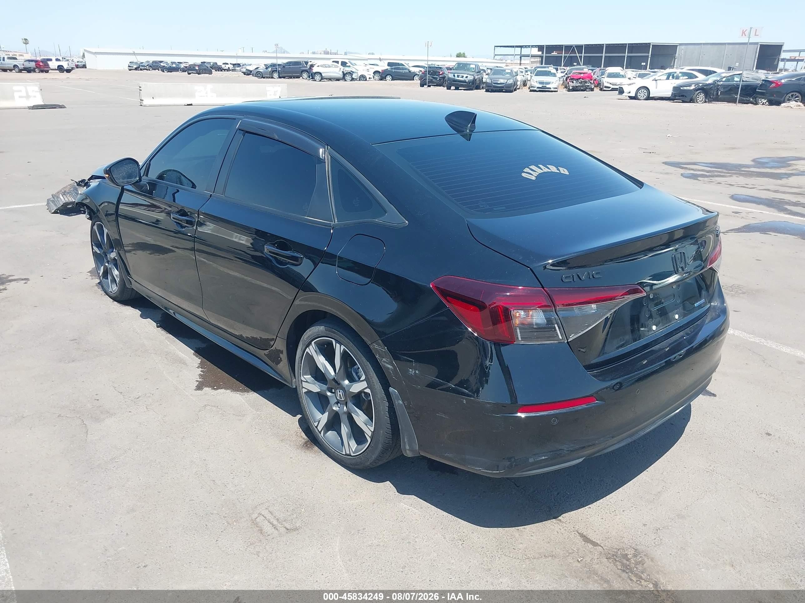 2025 Honda Civic  Hybrid Sport/sport Touring Black vin: 2HGFE4F83SH303161