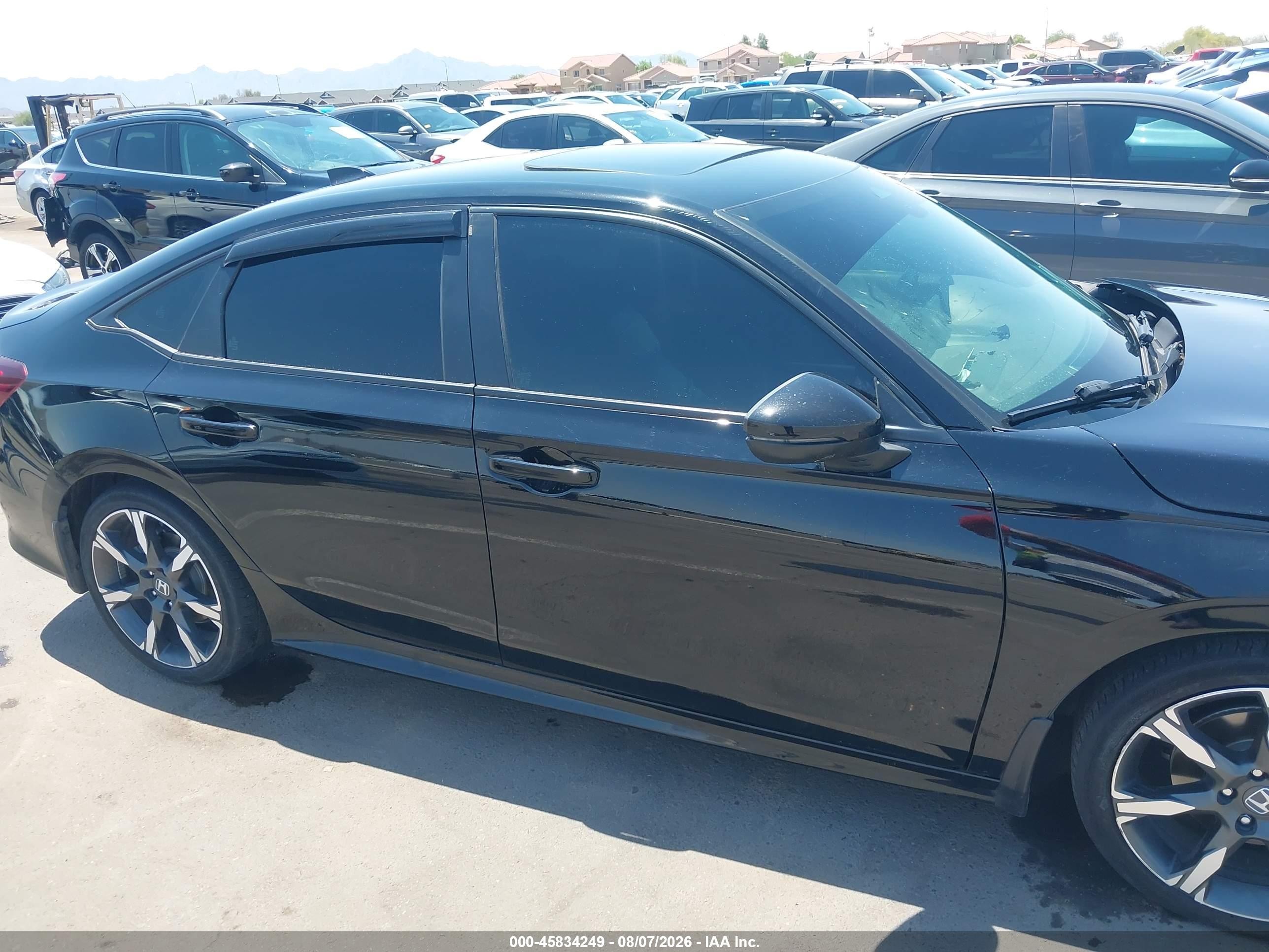 2025 Honda Civic  Hybrid Sport/sport Touring Black vin: 2HGFE4F83SH303161
