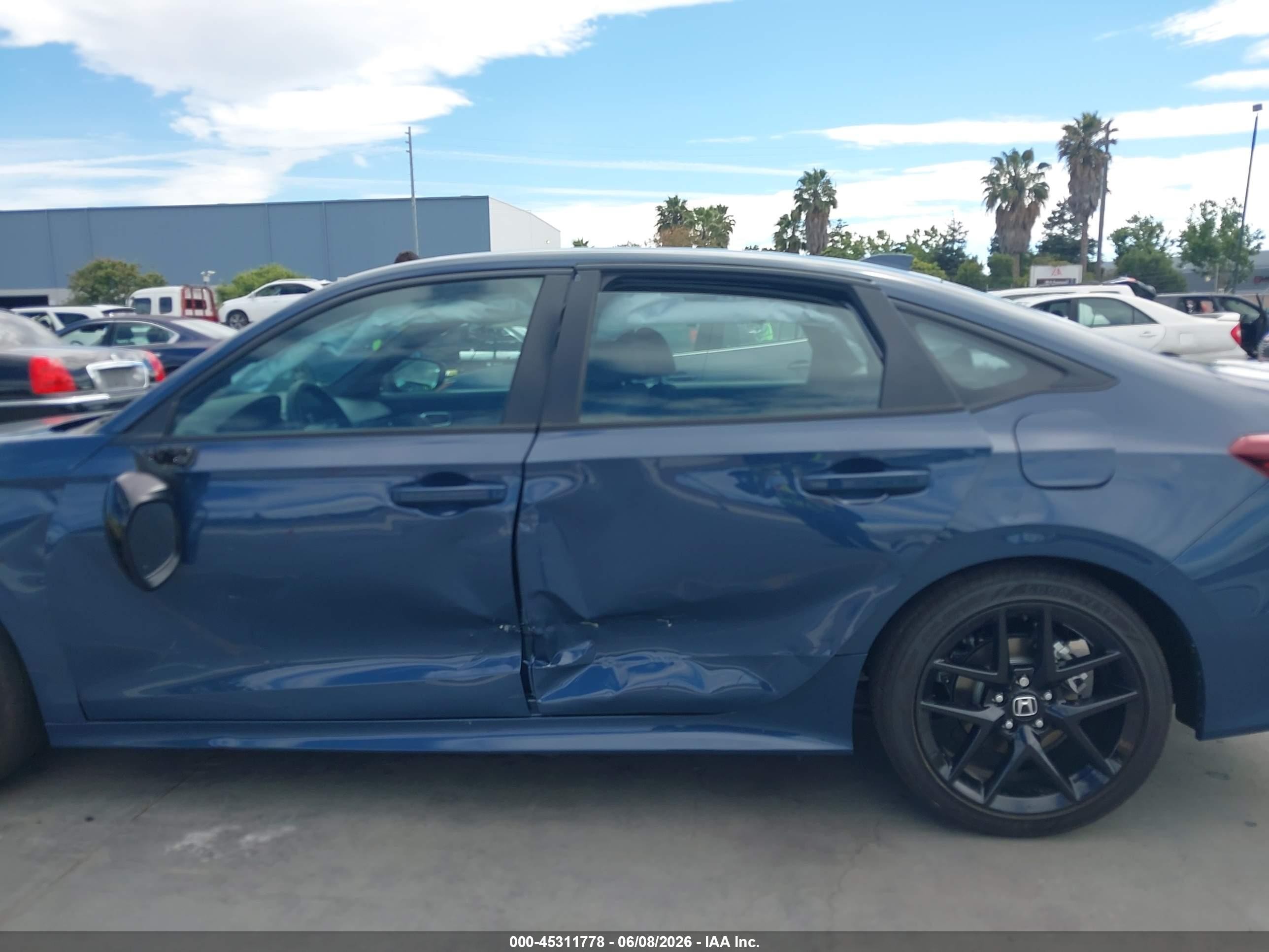 2026 Honda Civic Hybrid Sport/sport Touring Blue vin: 2HGFE4F83TH302030