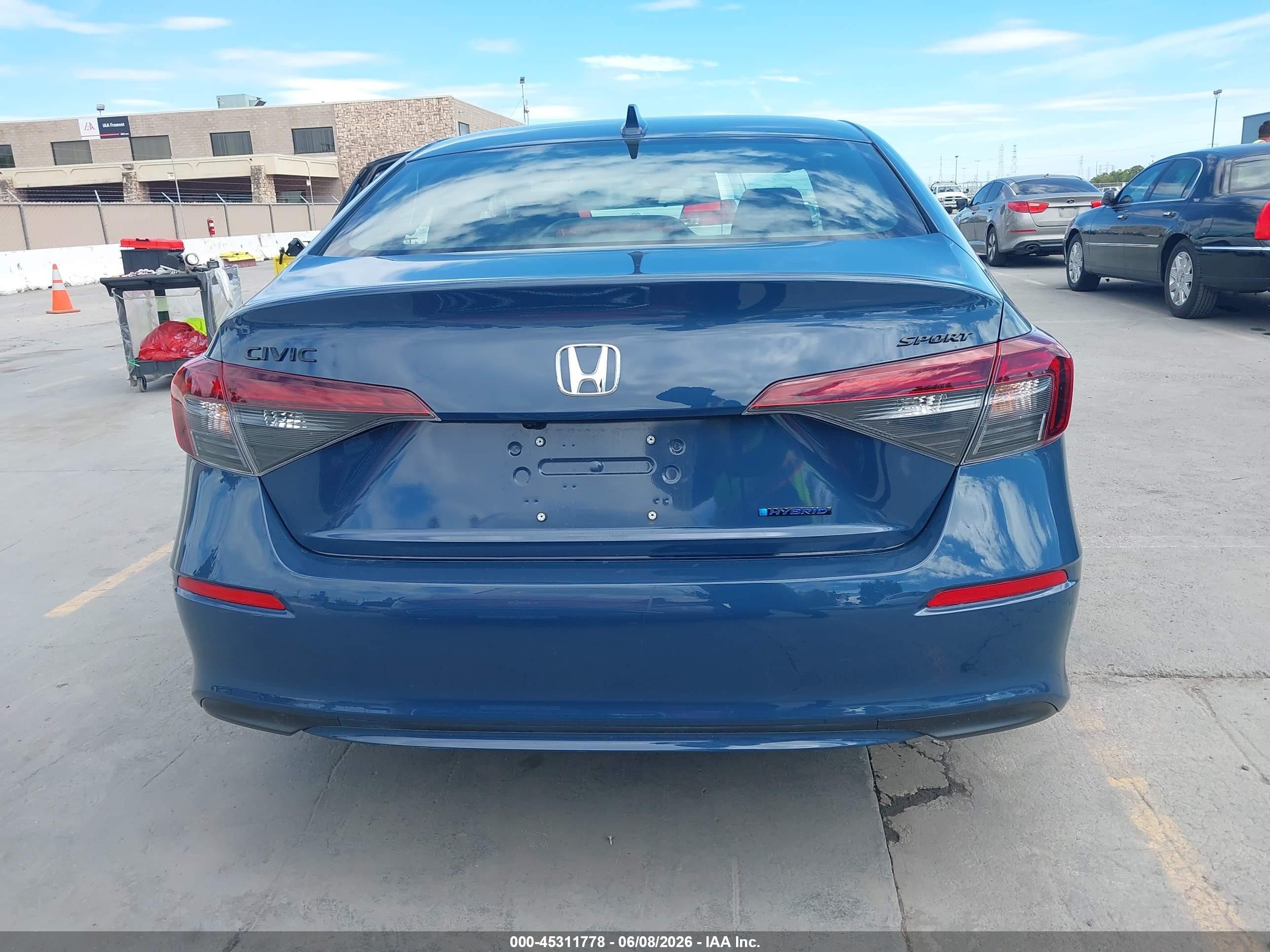 2026 Honda Civic Hybrid Sport/sport Touring Blue vin: 2HGFE4F83TH302030