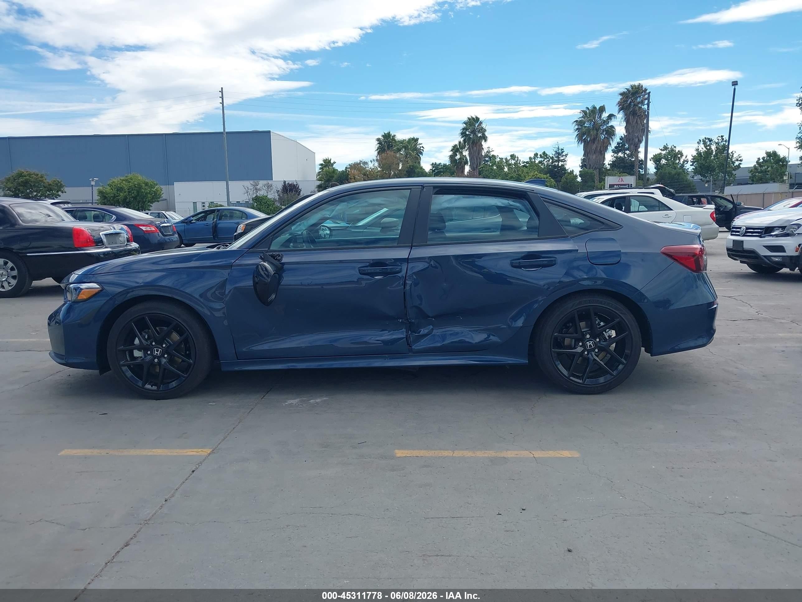 2026 Honda Civic Hybrid Sport/sport Touring Blue vin: 2HGFE4F83TH302030