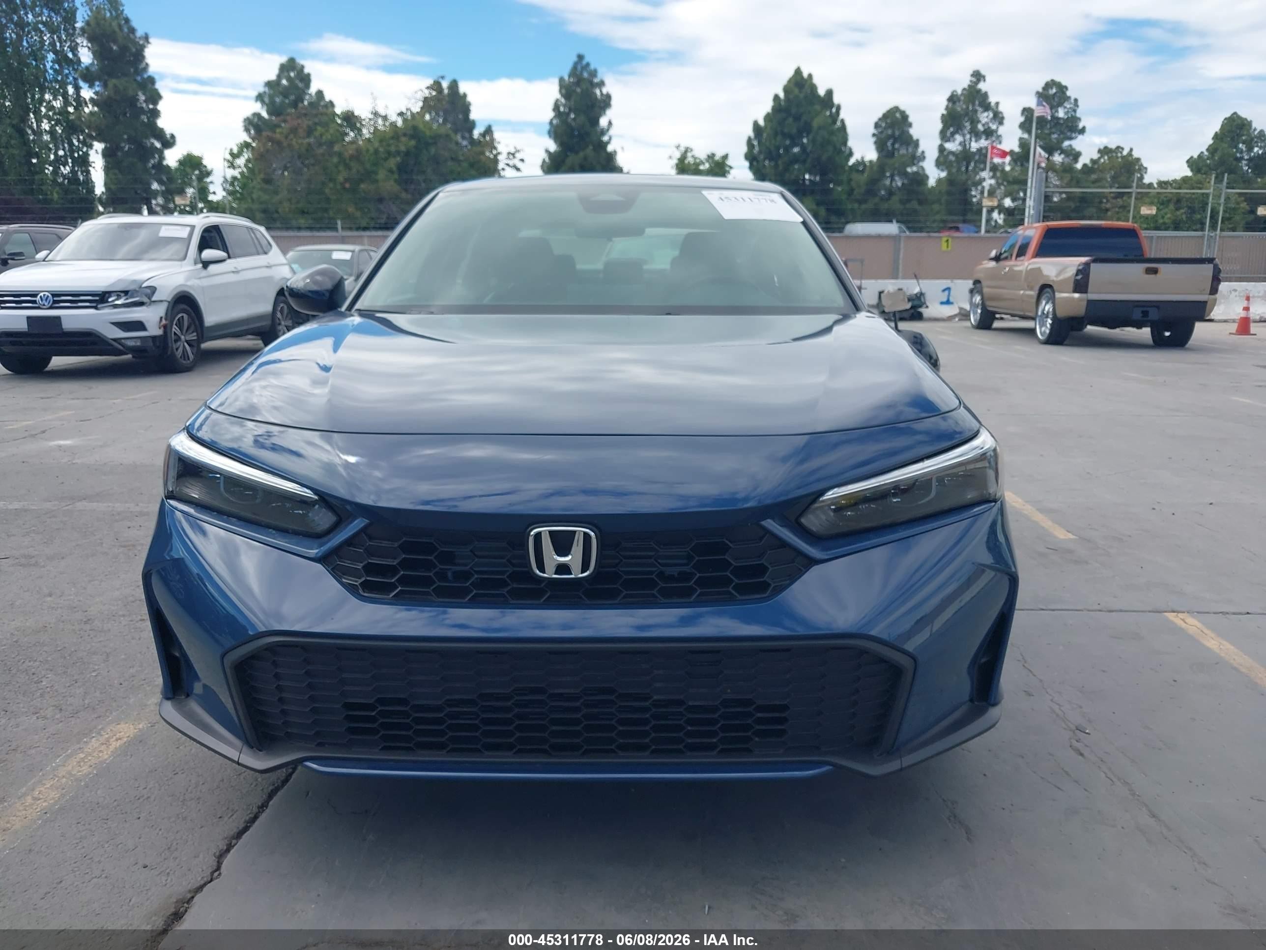2026 Honda Civic Hybrid Sport/sport Touring Blue vin: 2HGFE4F83TH302030