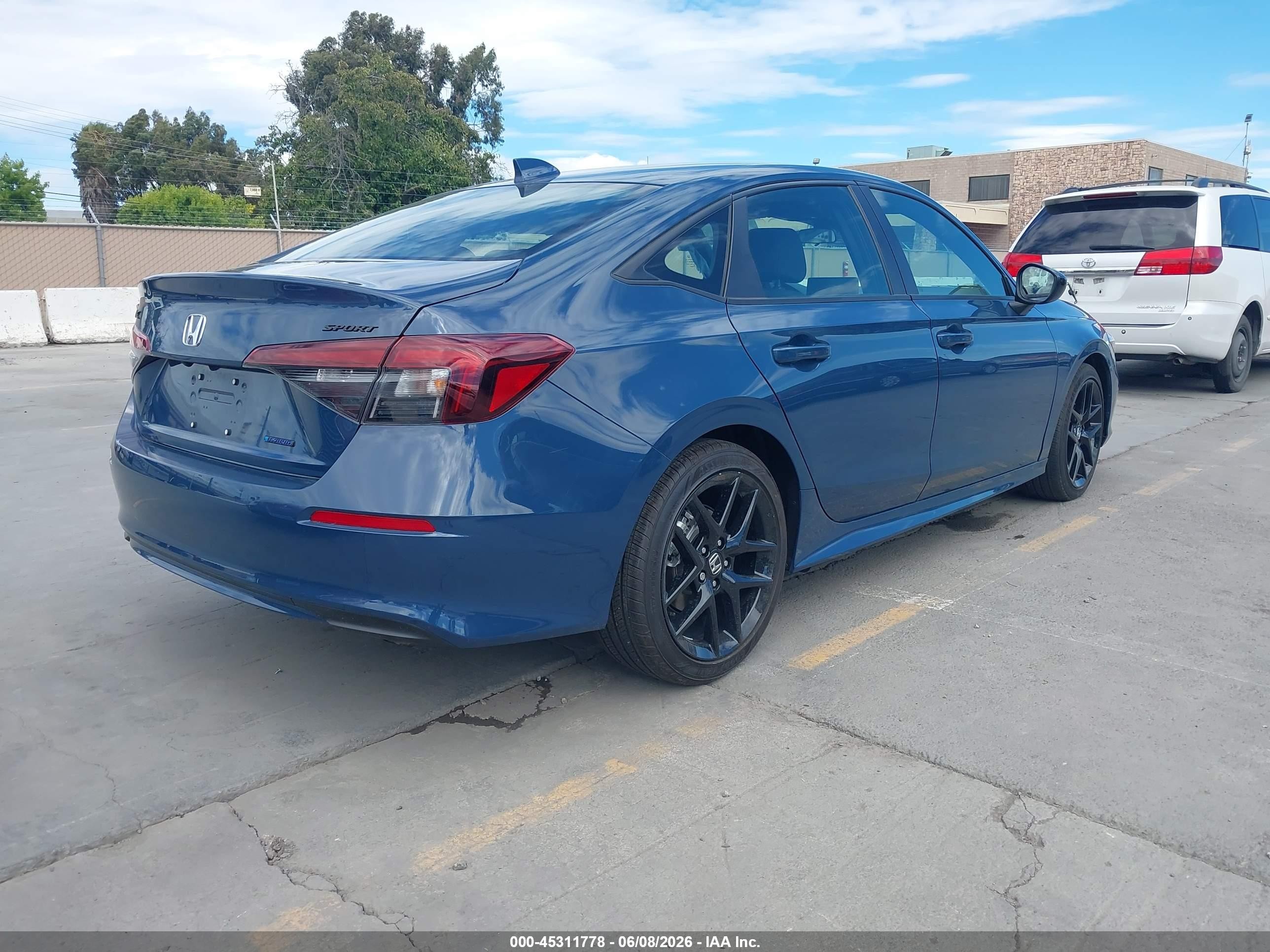 2026 Honda Civic Hybrid Sport/sport Touring Blue vin: 2HGFE4F83TH302030