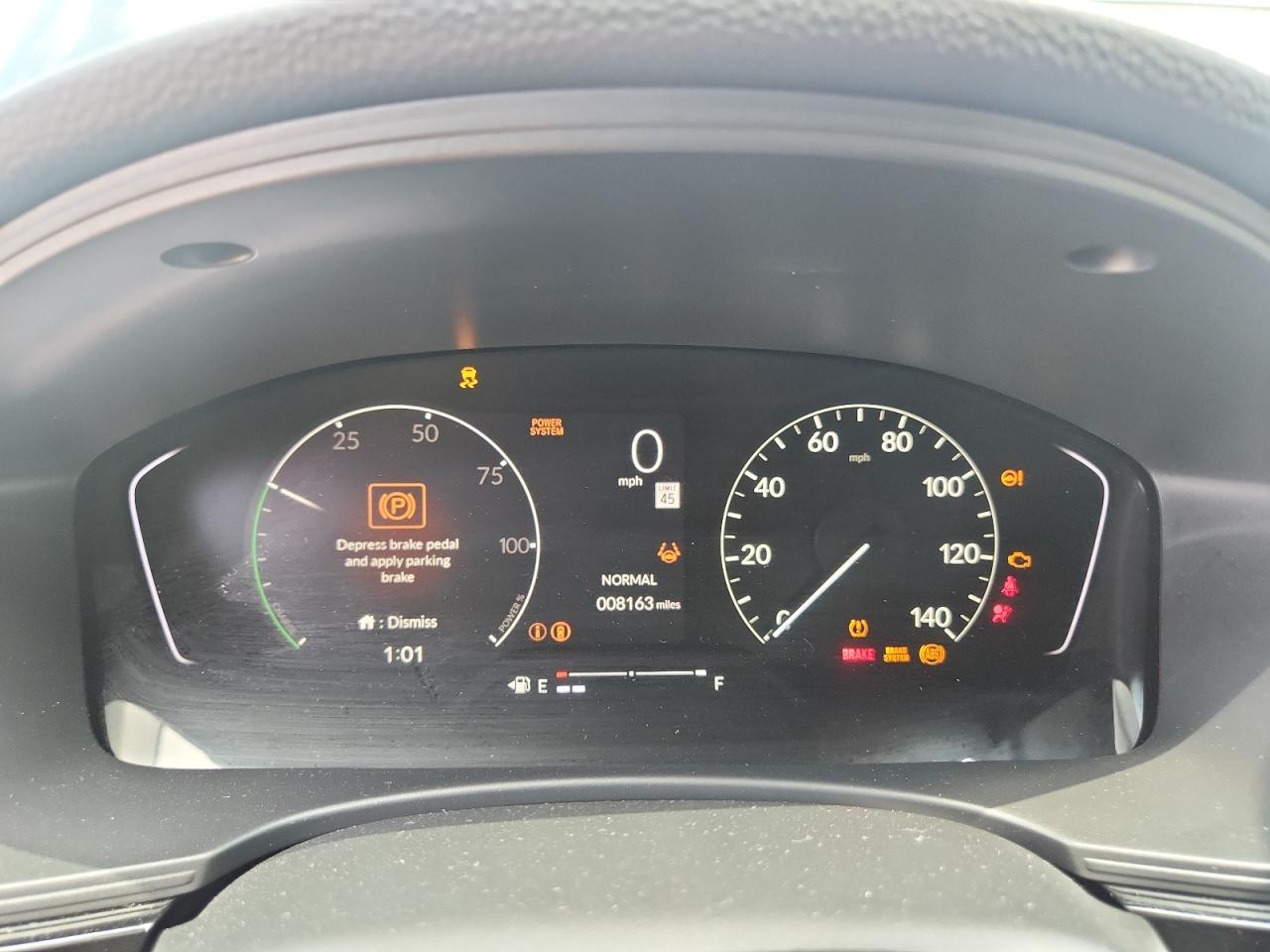 2026 Honda Civic Sport Black vin: 2HGFE4F83TH351339 Damage: Warning Light - Engine, On, Unacceptable