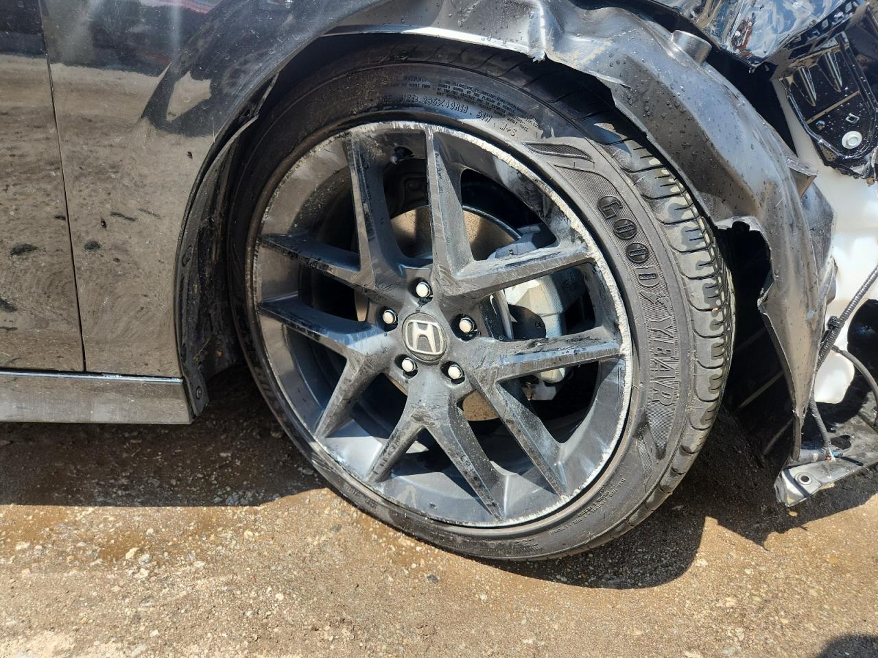 2026 Honda Civic Sport Black vin: 2HGFE4F83TH351339 Damage: Right Front Wheel, Curb Rash, > 12 Inches