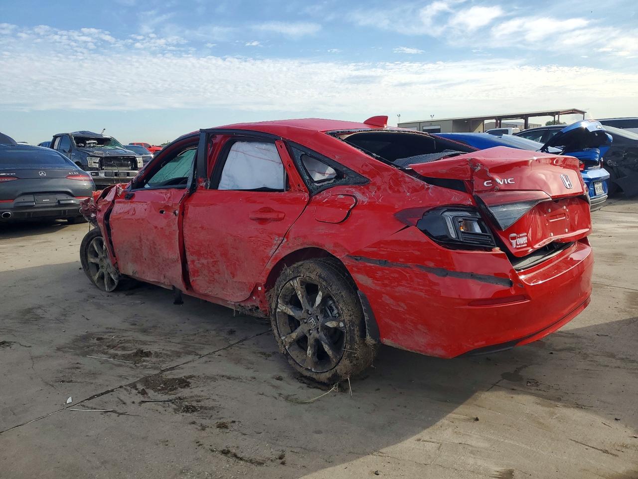 2025 Honda Civic Sport Red vin: 2HGFE4F84SH310491
