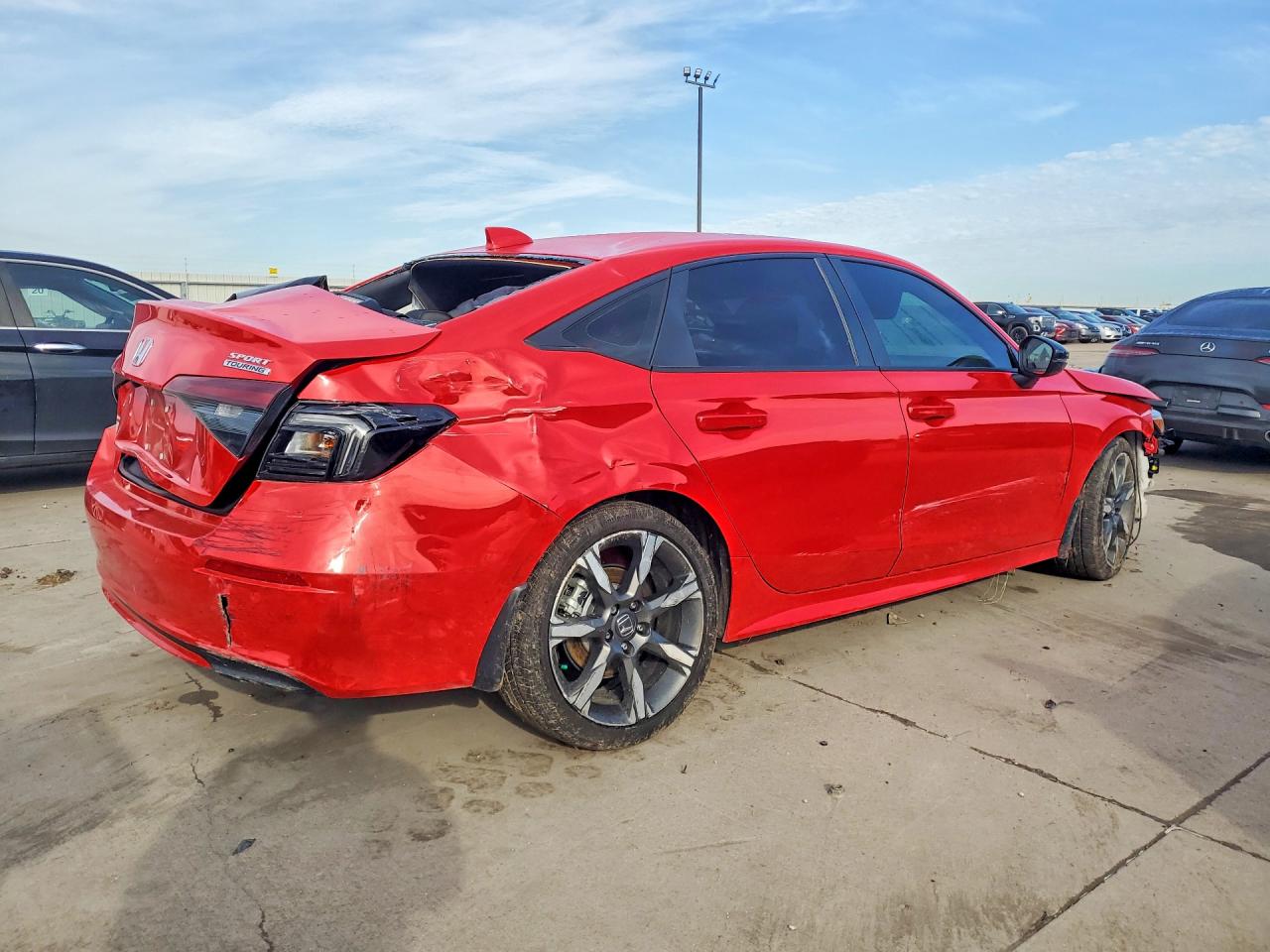 2025 Honda Civic Sport Red vin: 2HGFE4F84SH310491