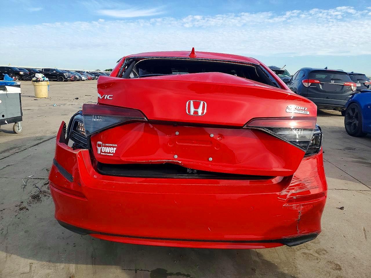 2025 Honda Civic Sport Red vin: 2HGFE4F84SH310491