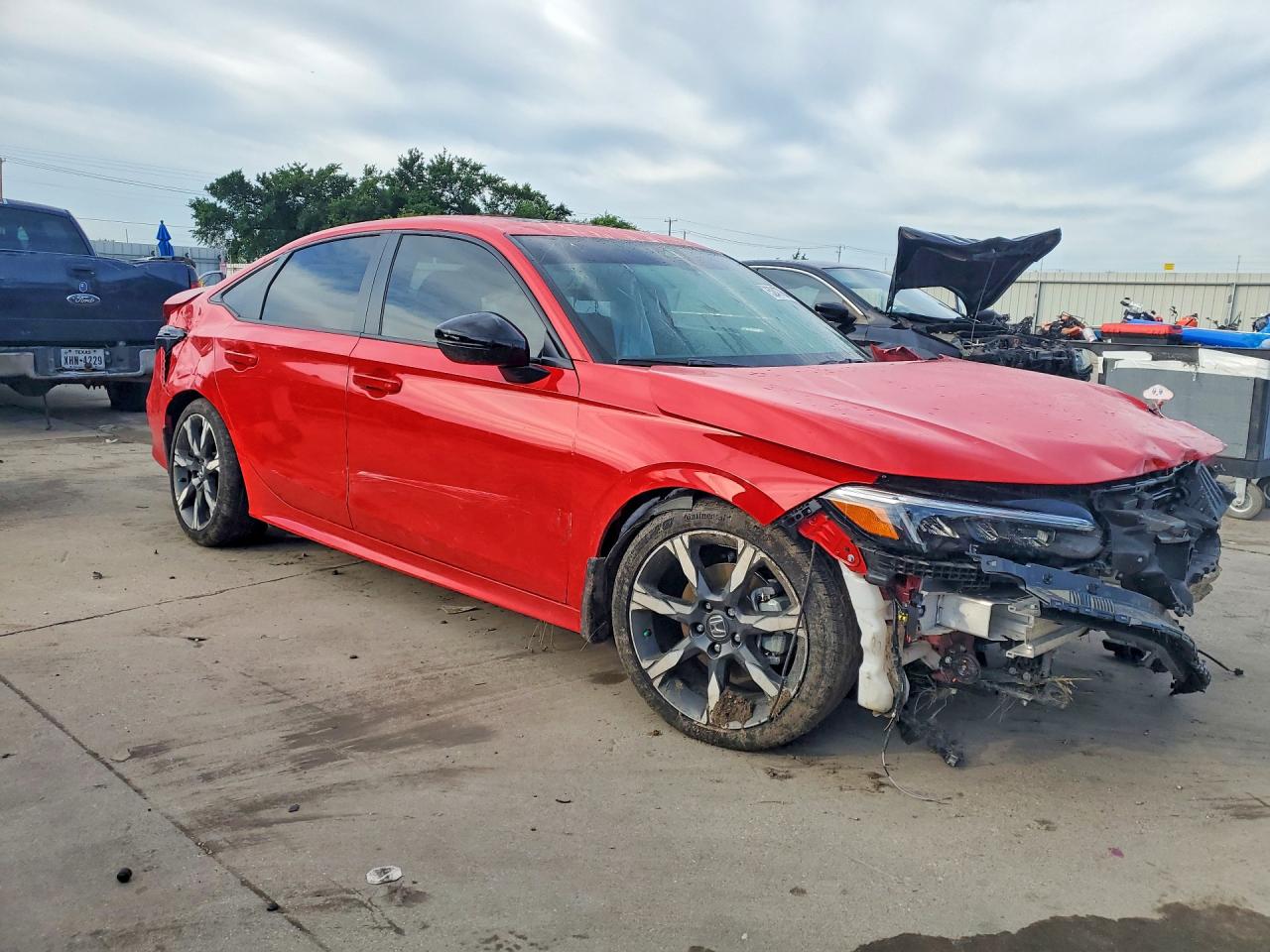 2025 Honda Civic Sport Red vin: 2HGFE4F84SH310491