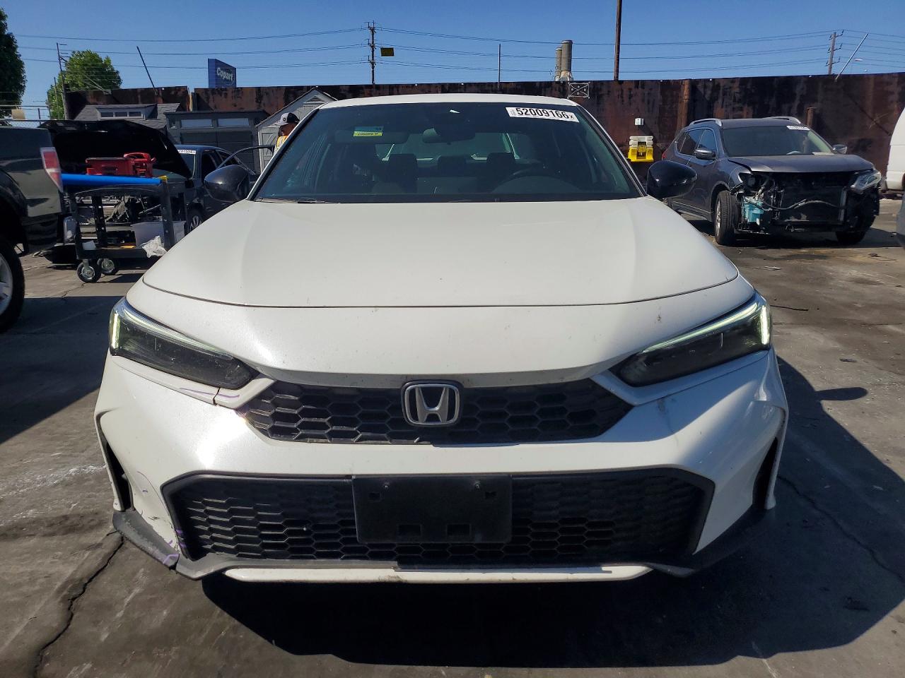 2025 Honda Civic Sport White vin: 2HGFE4F84SH338257