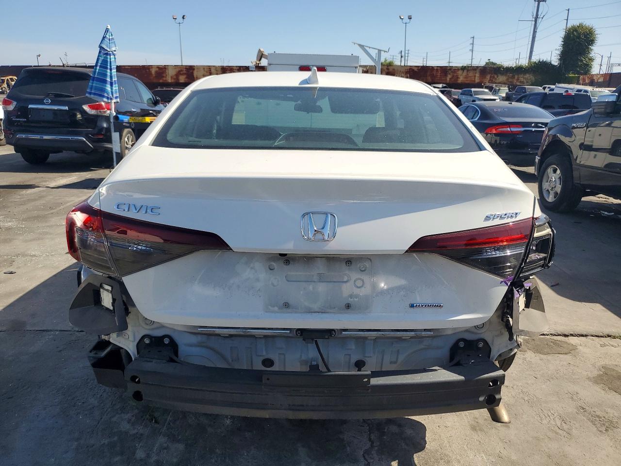 2025 Honda Civic Sport White vin: 2HGFE4F84SH338257