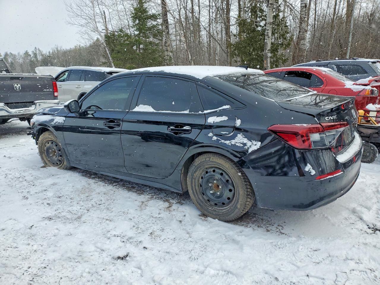 2025 Honda Civic Sport Черный vin: 2HGFE4F85SH003895
