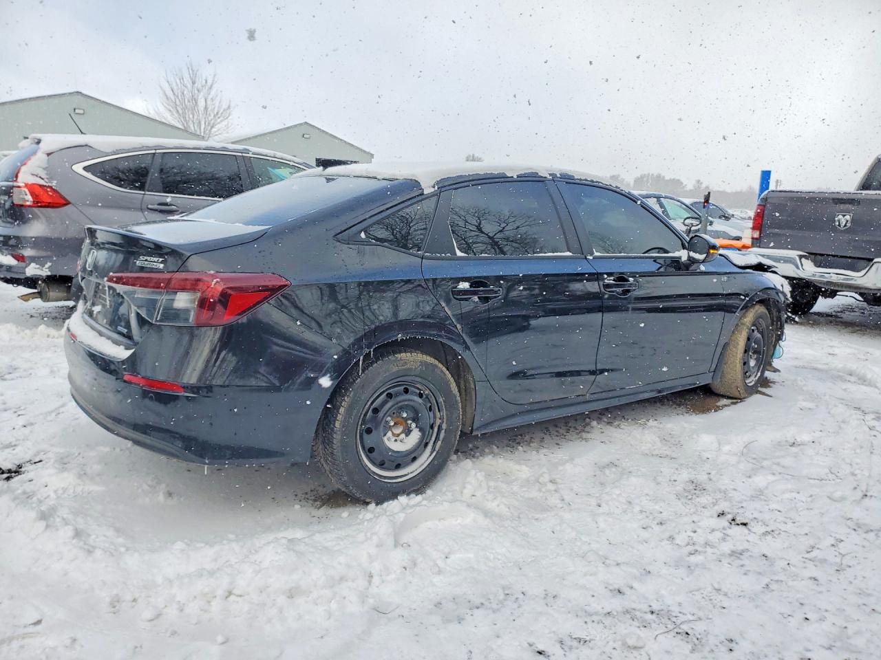 2025 Honda Civic Sport Черный vin: 2HGFE4F85SH003895