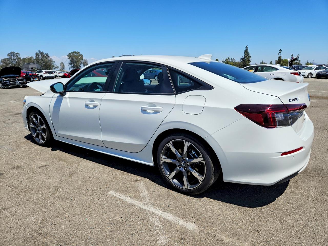2026 Honda Civic Sport White vin: 2HGFE4F85TH319024