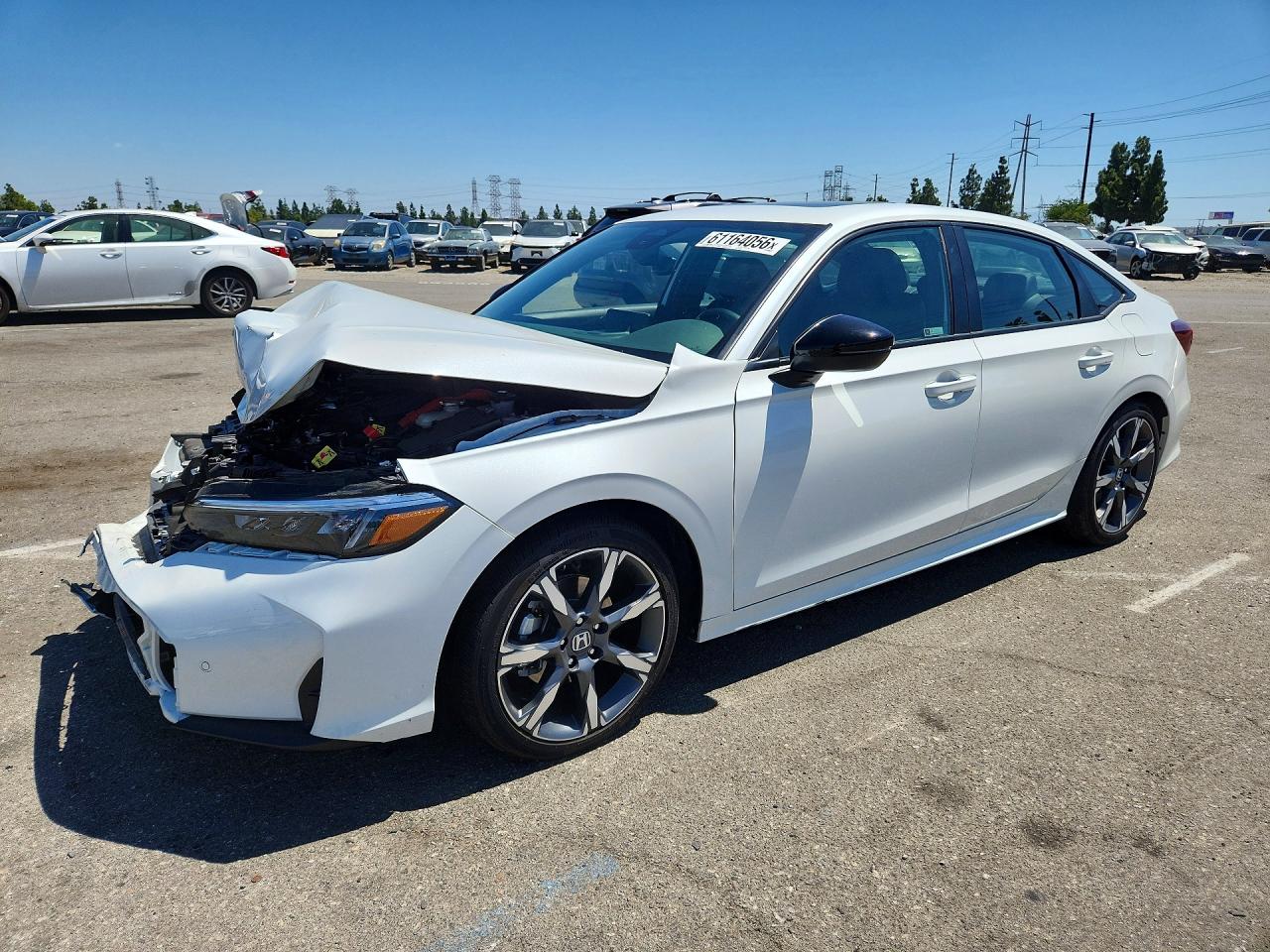 2026 Honda Civic Sport White vin: 2HGFE4F85TH319024