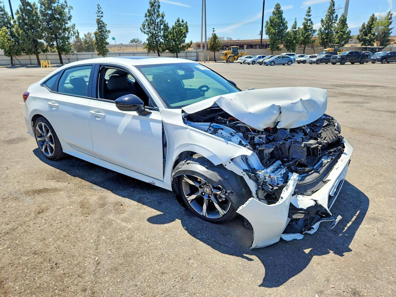 2026 Honda Civic Sport White vin: 2HGFE4F85TH319024