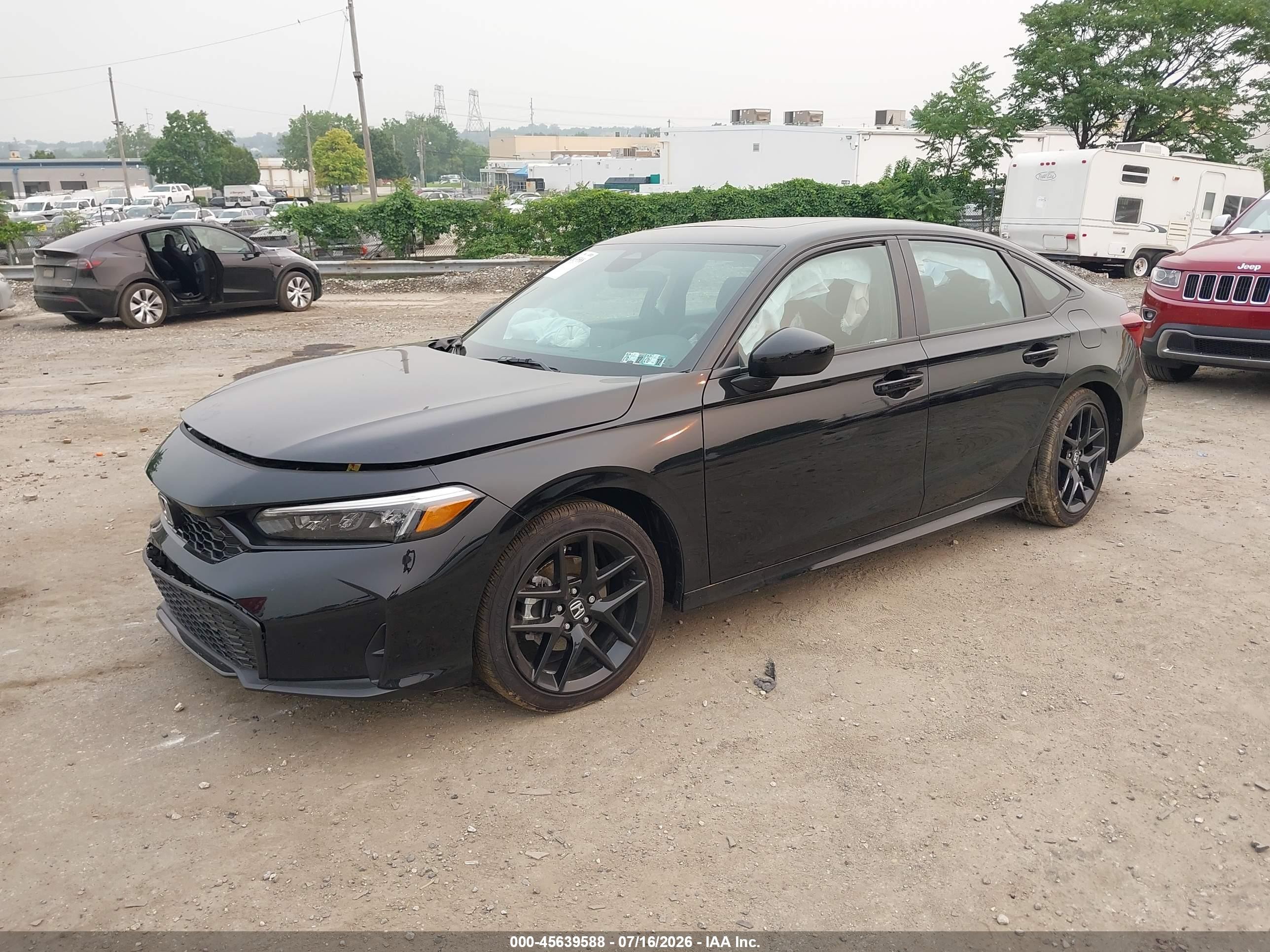 2026 Honda Civic Hybrid Sport/sport Touring Black vin: 2HGFE4F85TH325907