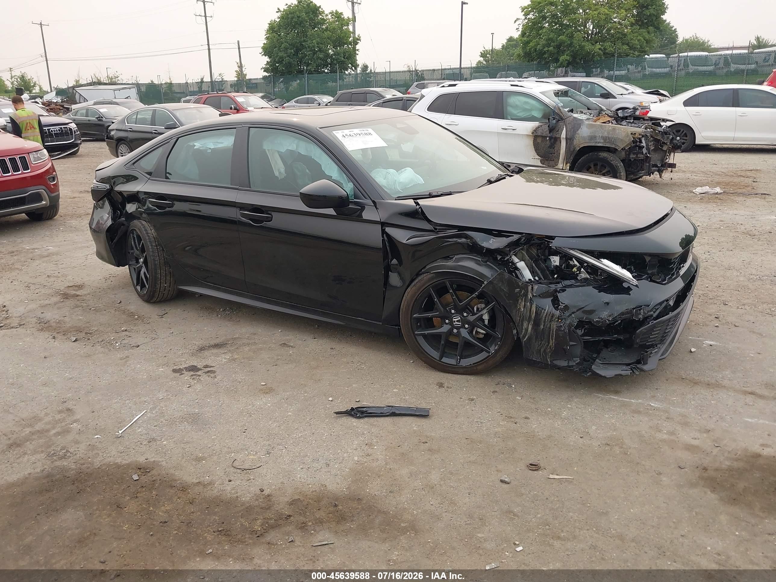 2026 Honda Civic Hybrid Sport/sport Touring Black vin: 2HGFE4F85TH325907