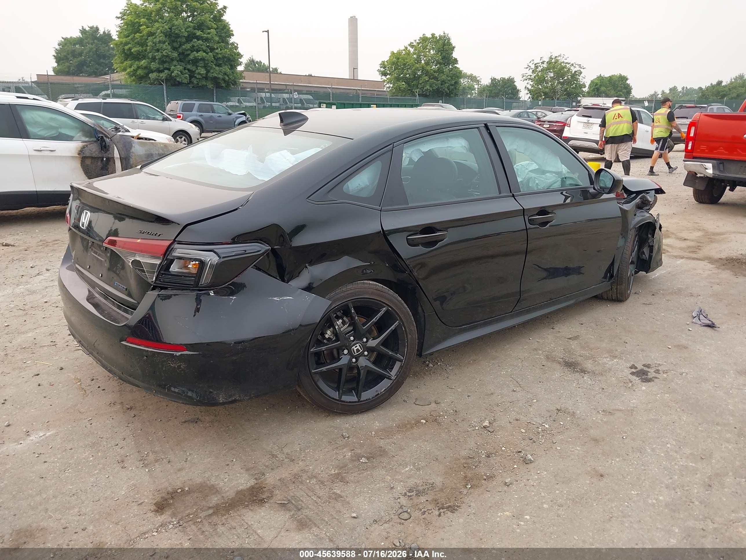 2026 Honda Civic Hybrid Sport/sport Touring Black vin: 2HGFE4F85TH325907