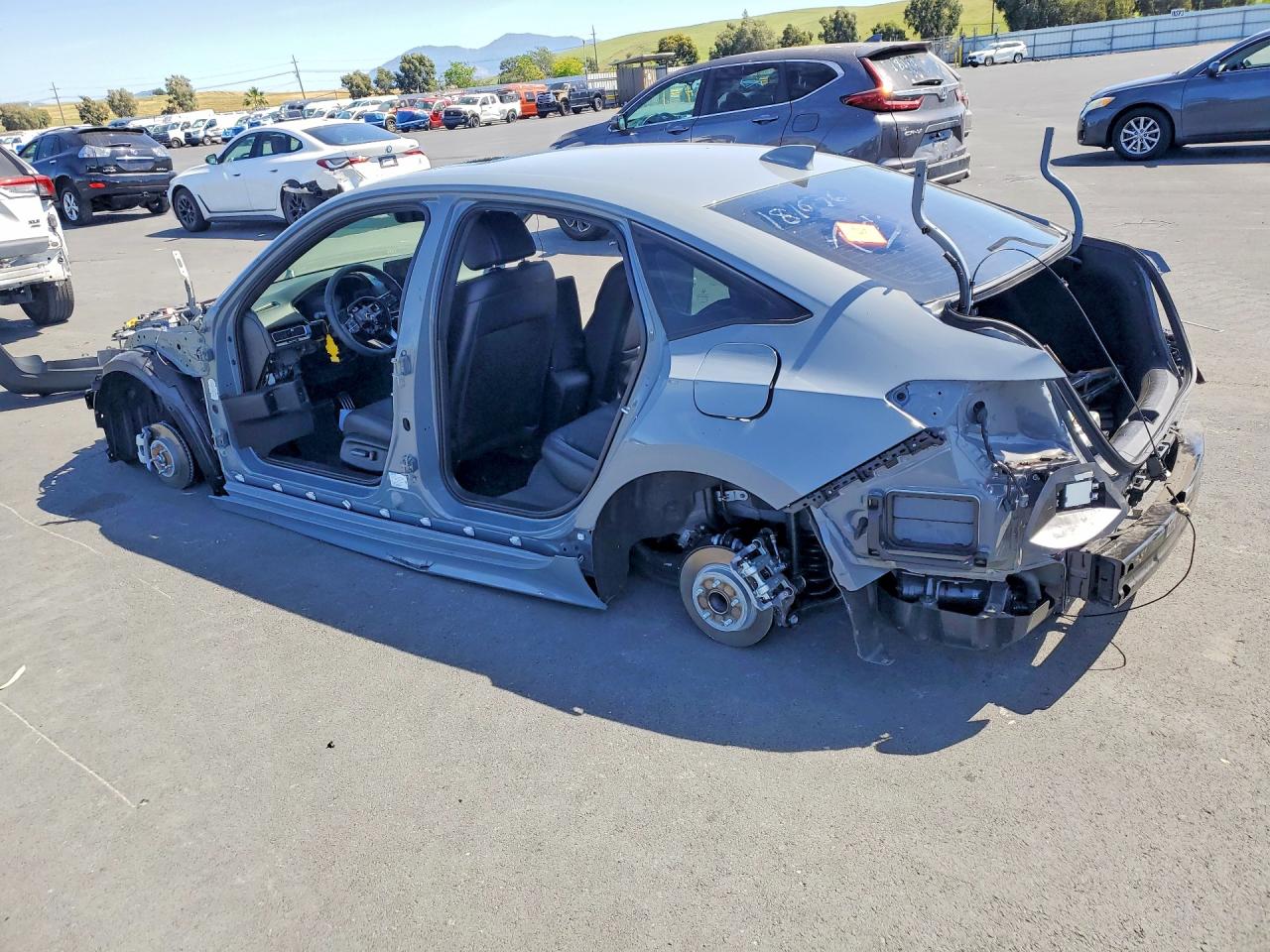 2026 Honda Civic Sport Gray vin: 2HGFE4F85TH327026