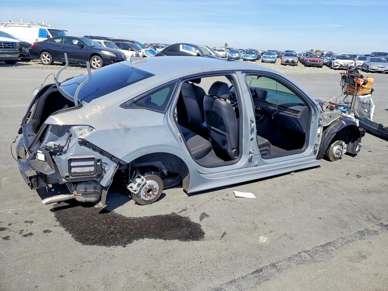 2026 Honda Civic Sport Gray vin: 2HGFE4F85TH327026