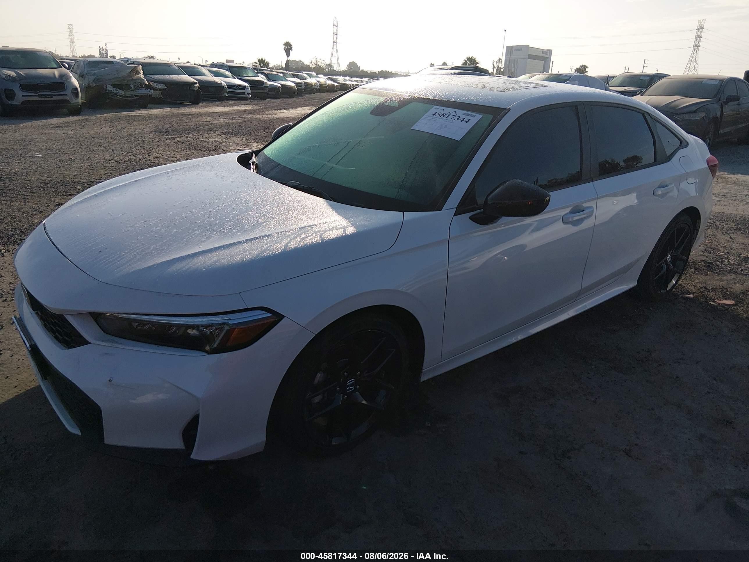 2026 Honda Civic Hybrid Sport/sport Touring White vin: 2HGFE4F86TH314804