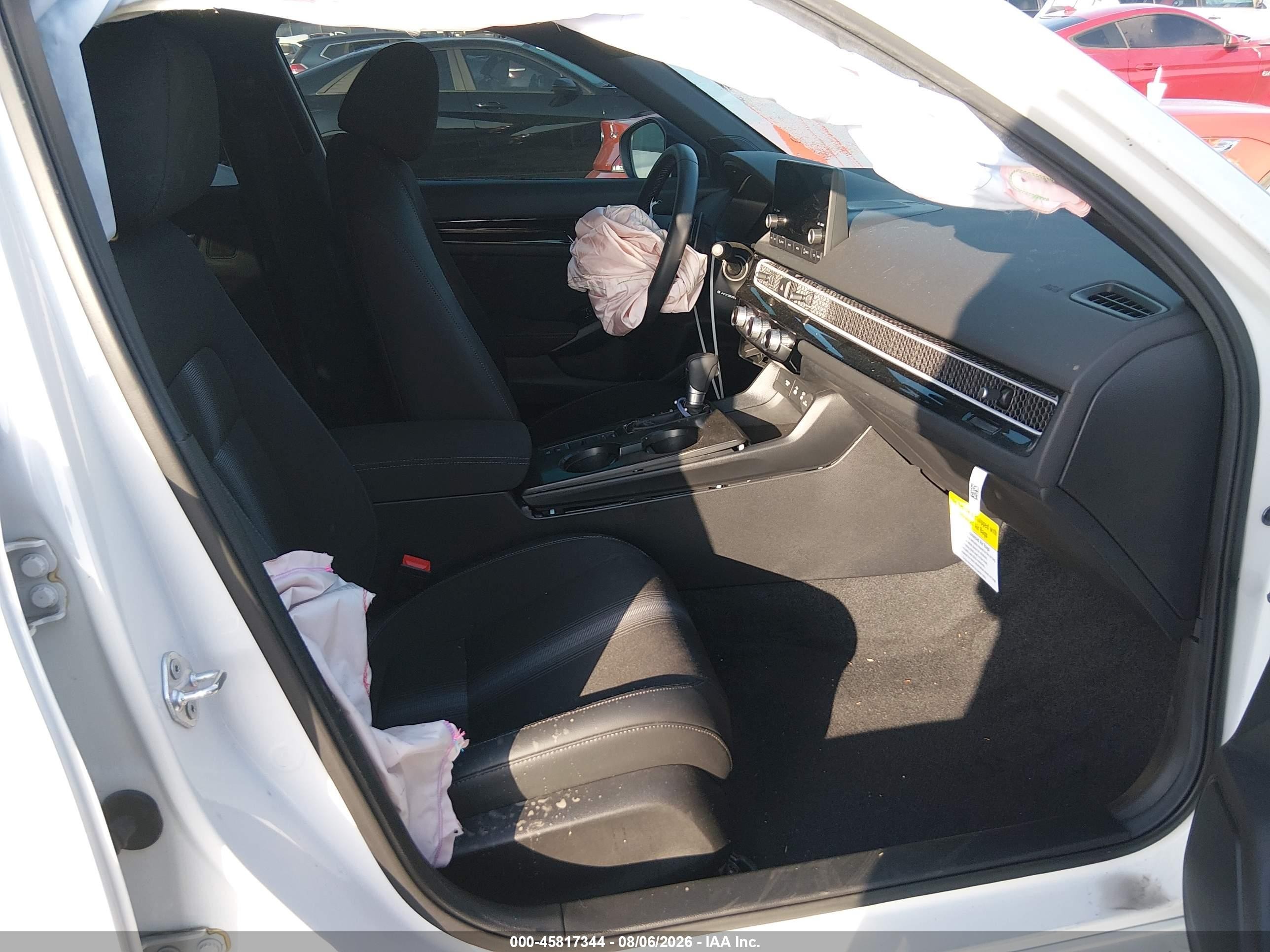 2026 Honda Civic Hybrid Sport/sport Touring White vin: 2HGFE4F86TH314804