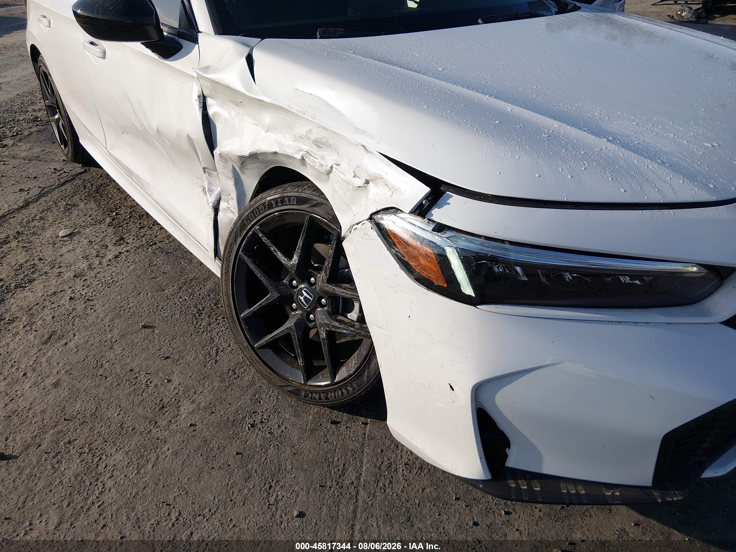 2026 Honda Civic Hybrid Sport/sport Touring White vin: 2HGFE4F86TH314804