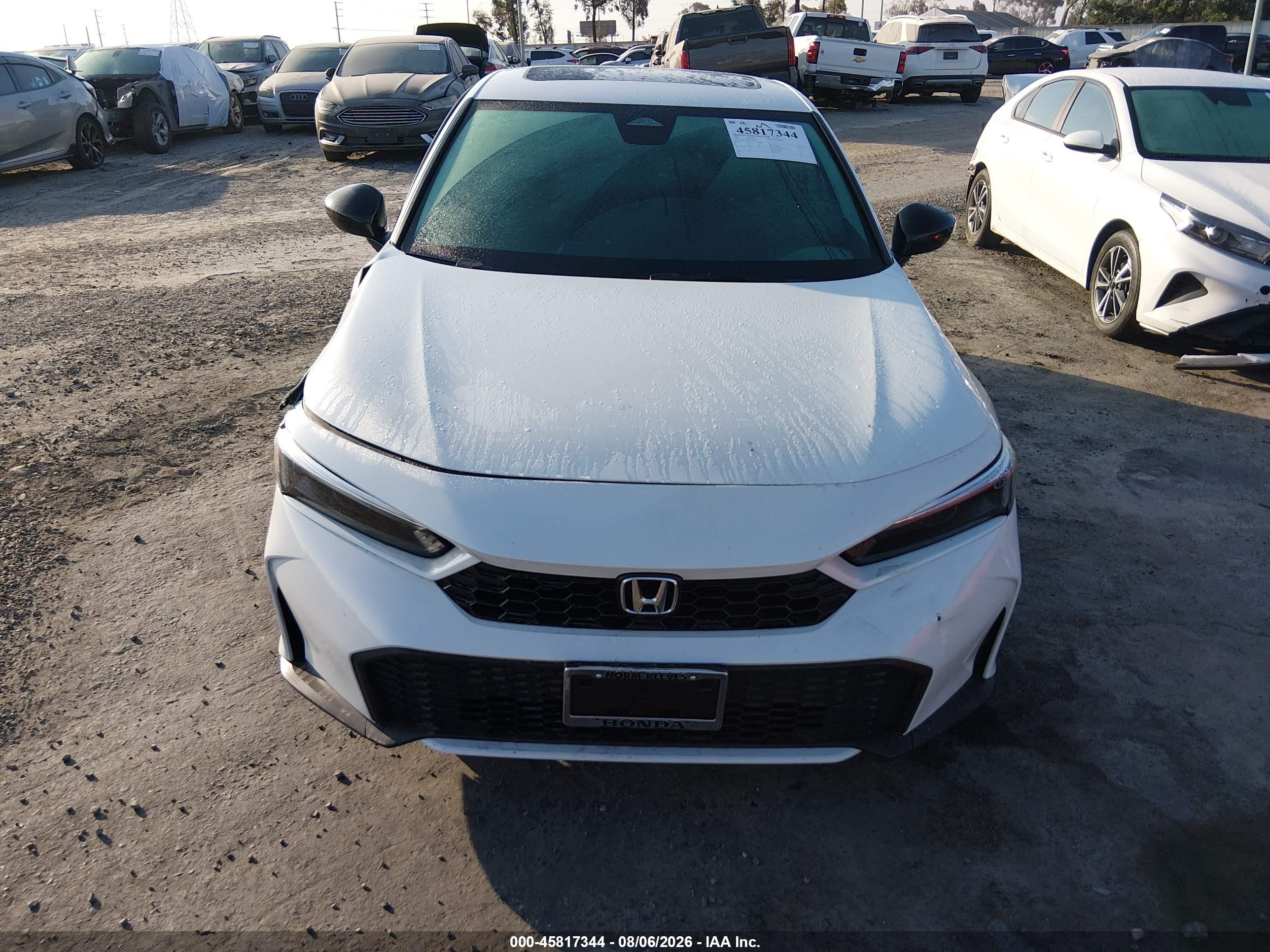 2026 Honda Civic Hybrid Sport/sport Touring White vin: 2HGFE4F86TH314804