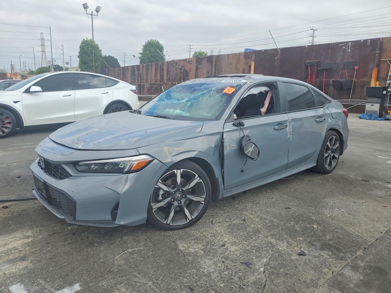 2026 Honda Civic Sport Gray vin: 2HGFE4F86TH319615