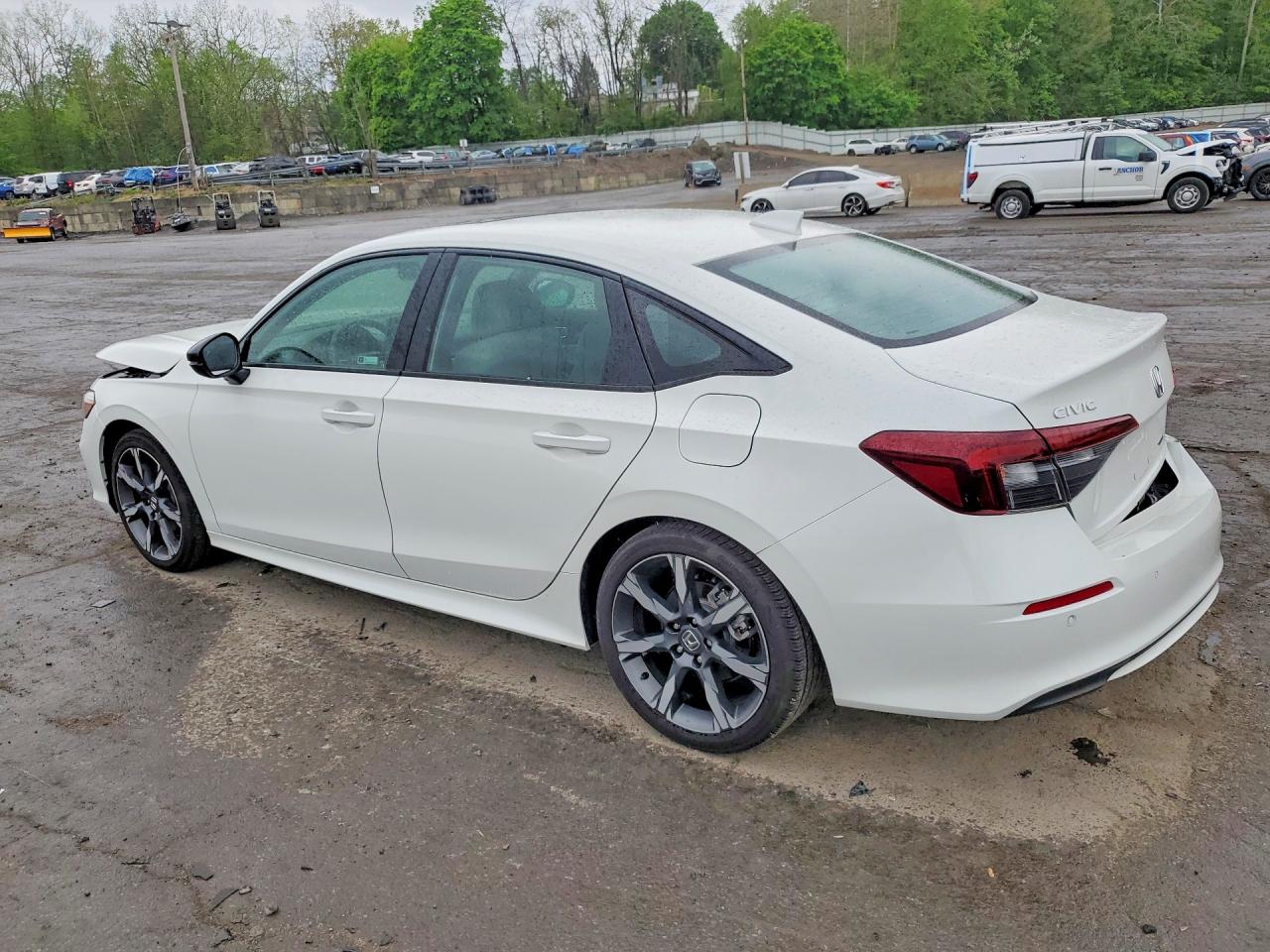 2025 Honda Civic Sport White vin: 2HGFE4F89SH353241