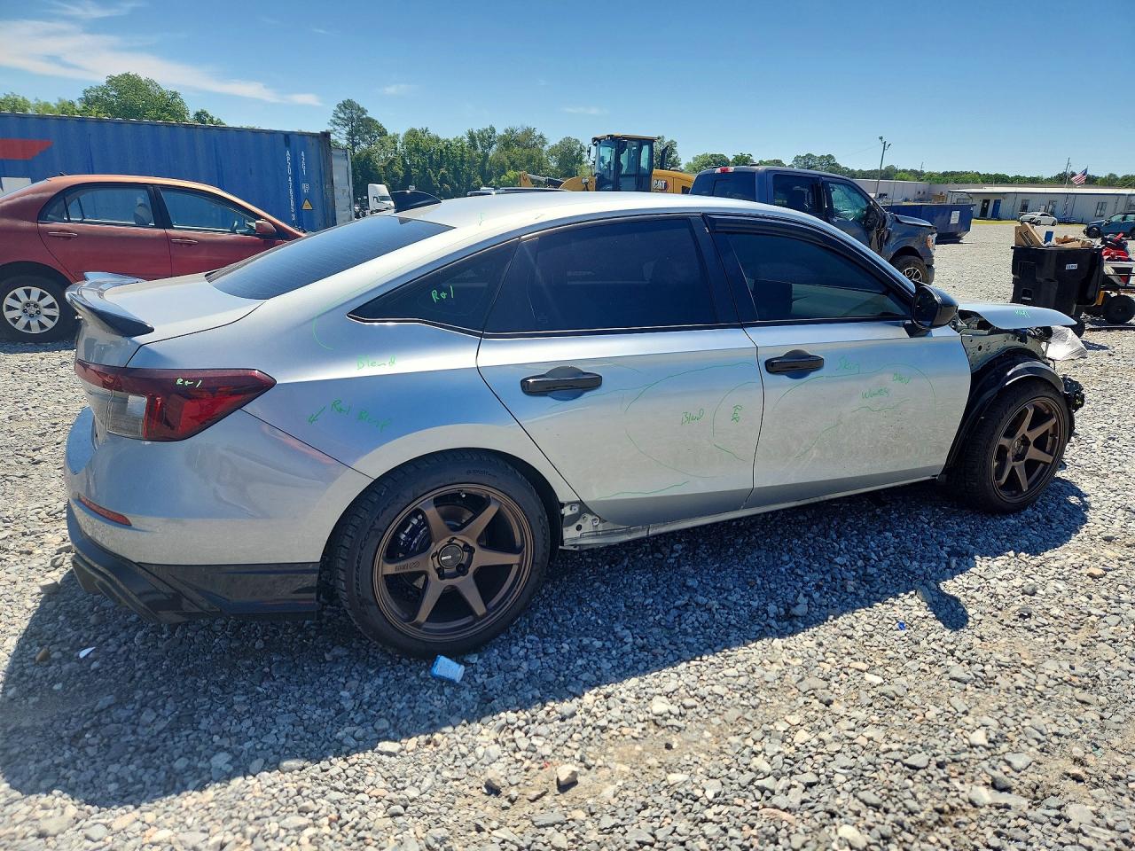 2025 Honda Civic Sport Silver vin: 2HGFE4F8XSH321088