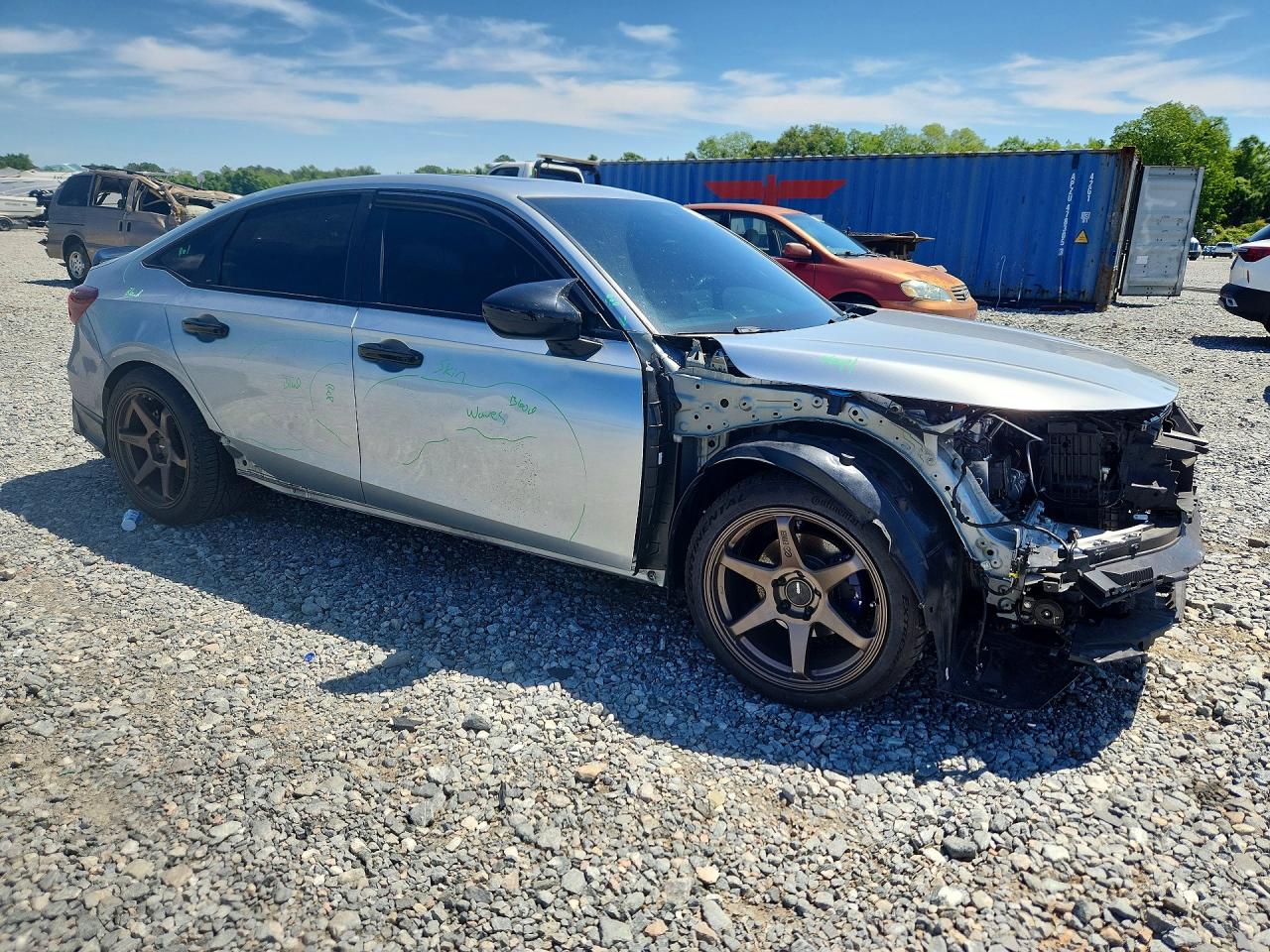 2025 Honda Civic Sport Silver vin: 2HGFE4F8XSH321088