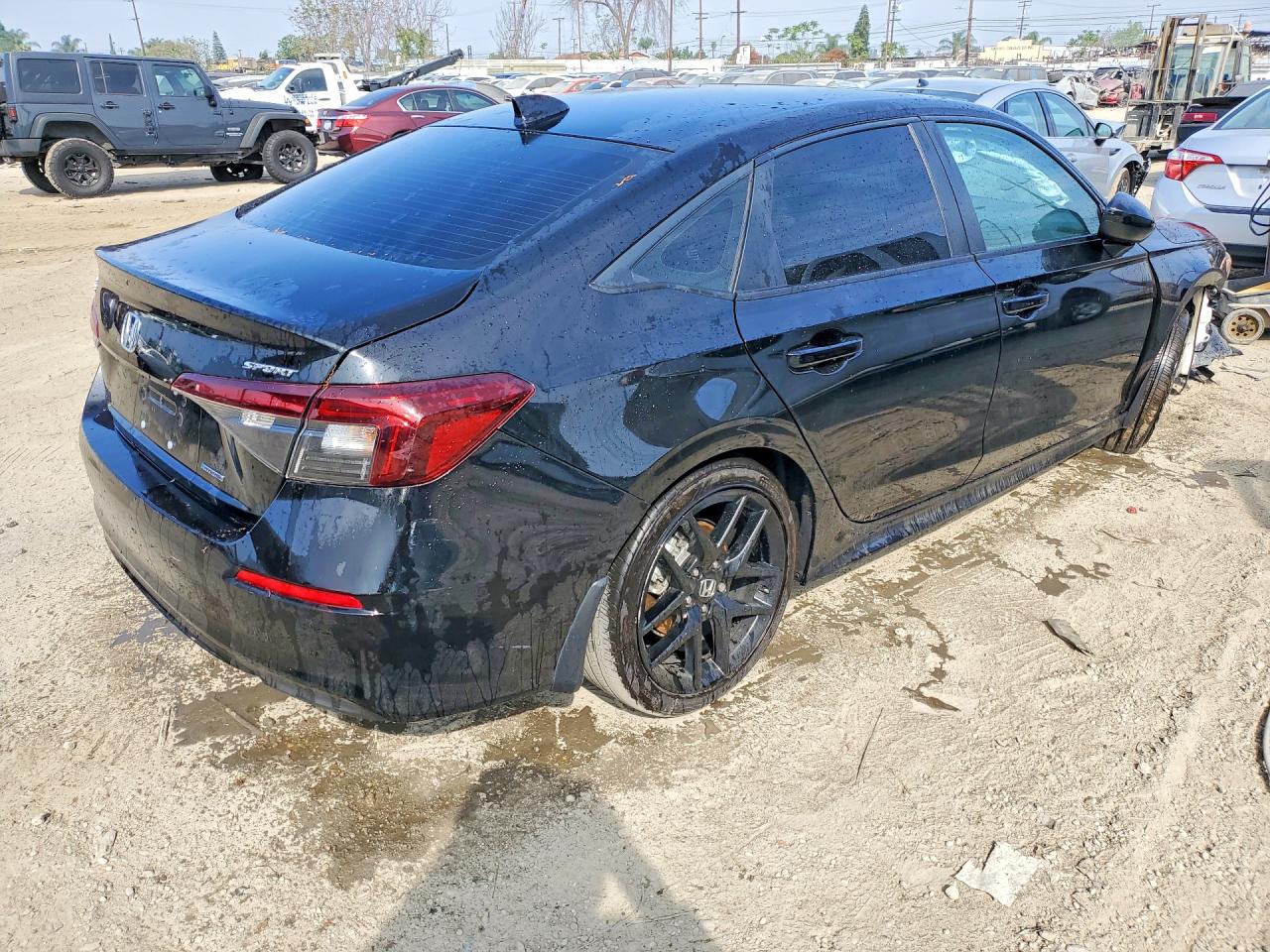 2025 Honda Civic Sport Black vin: 2HGFE4F8XSH346900