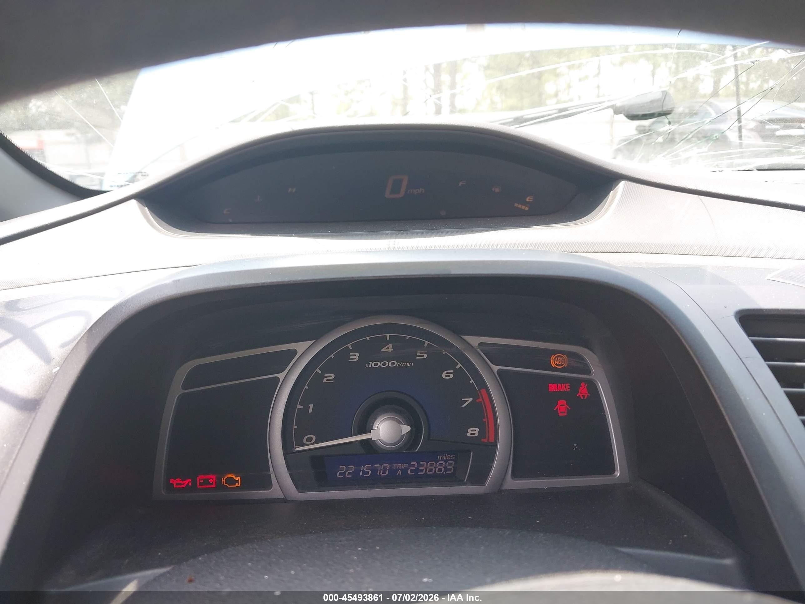 2007 Honda Civic Lx Blue vin: 2HGFG11607H582011