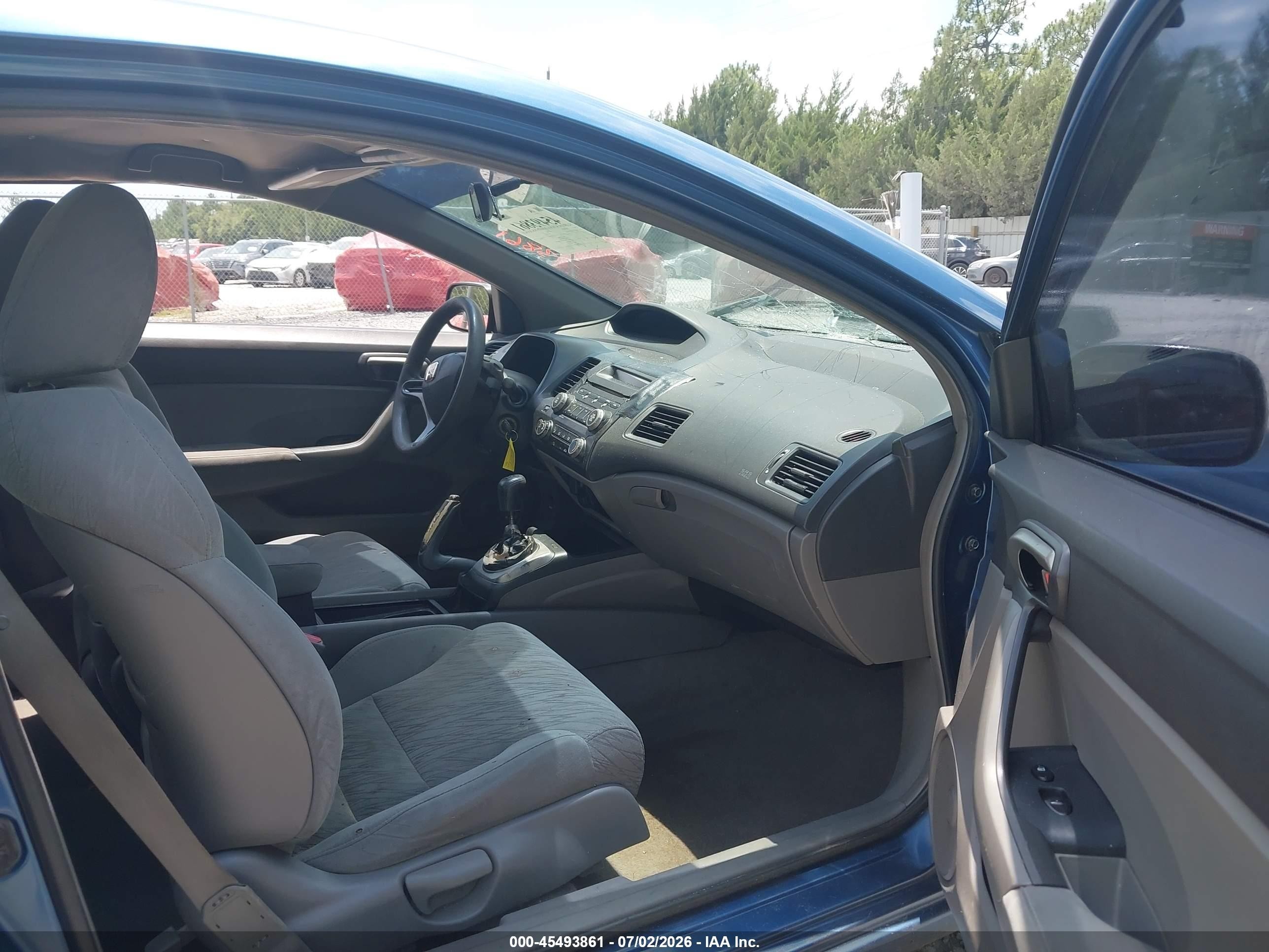 2007 Honda Civic Lx Blue vin: 2HGFG11607H582011