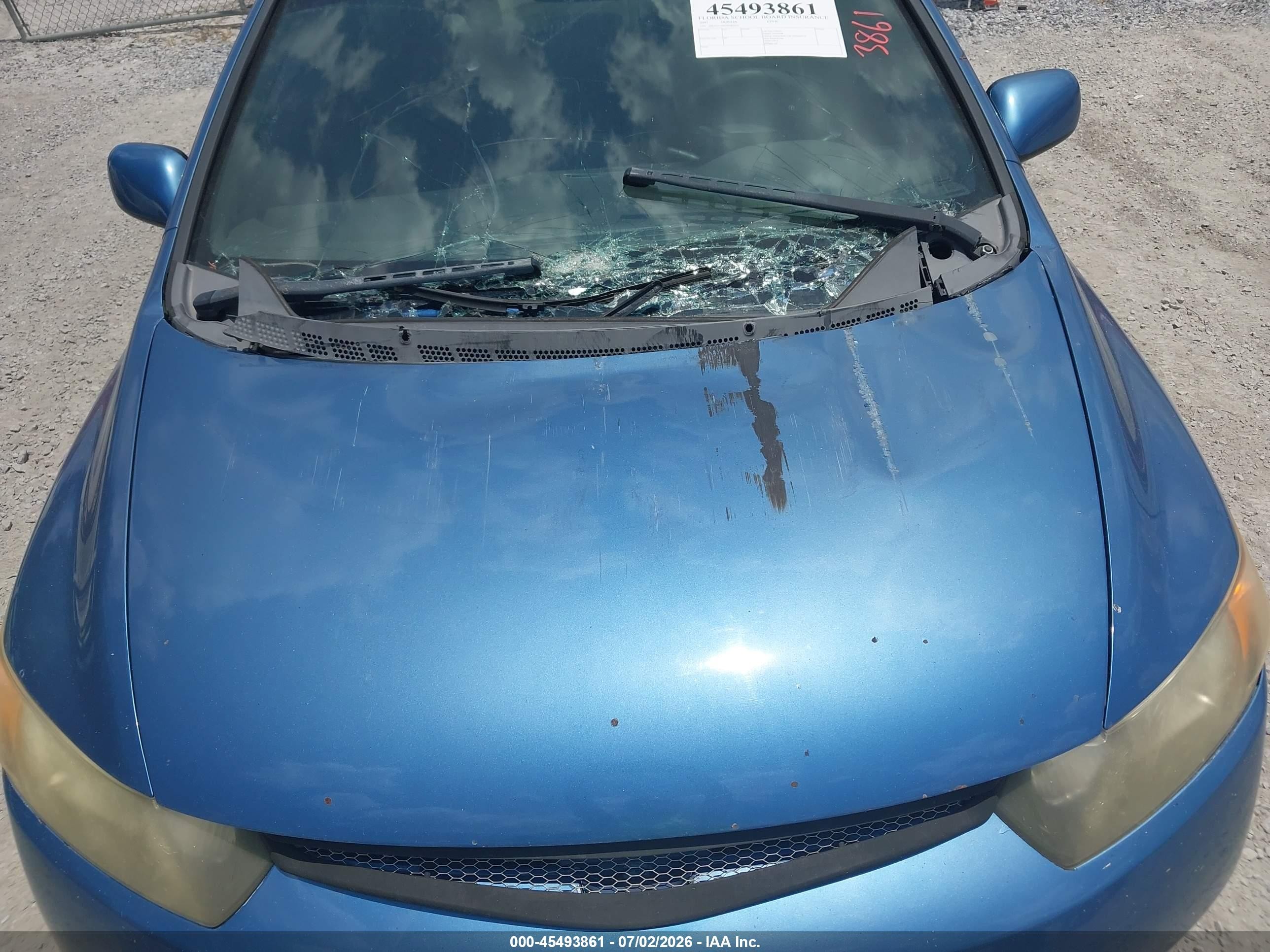 2007 Honda Civic Lx Blue vin: 2HGFG11607H582011