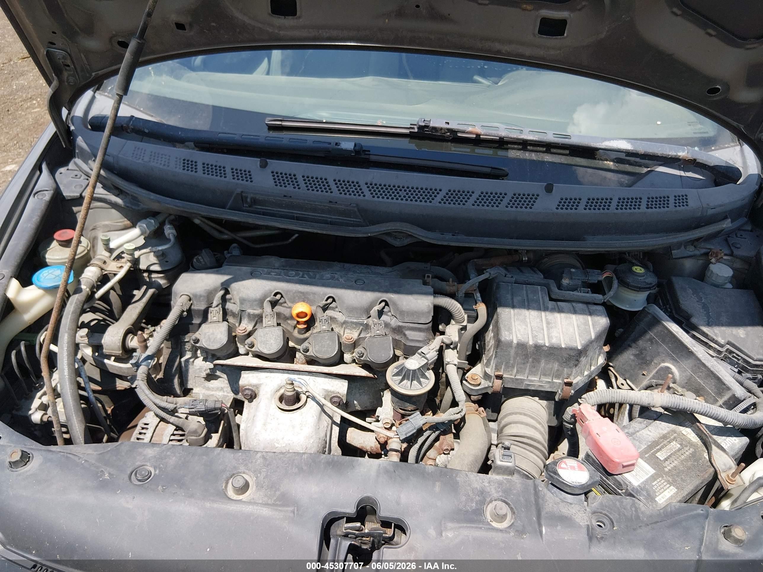 2008 Honda Civic Lx Серый vin: 2HGFG11618H565994