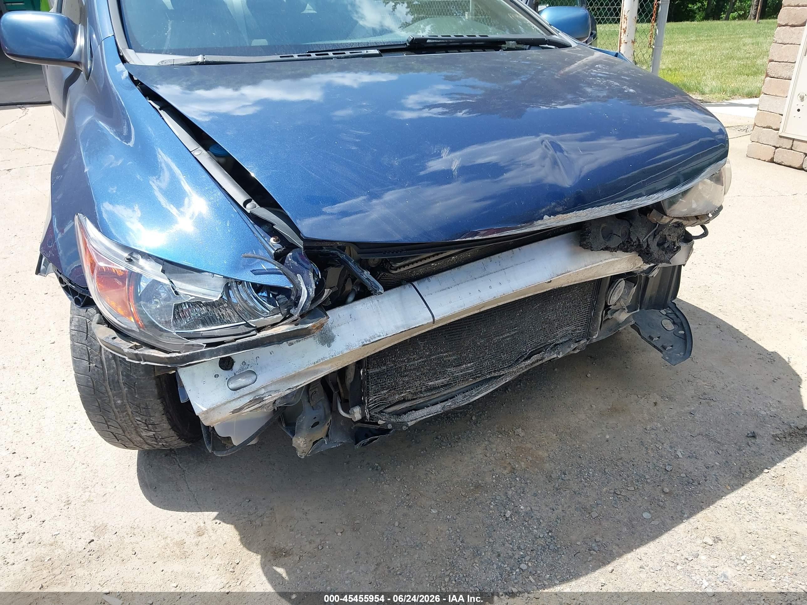 2006 Honda Civic Lx Синий vin: 2HGFG11626H529454