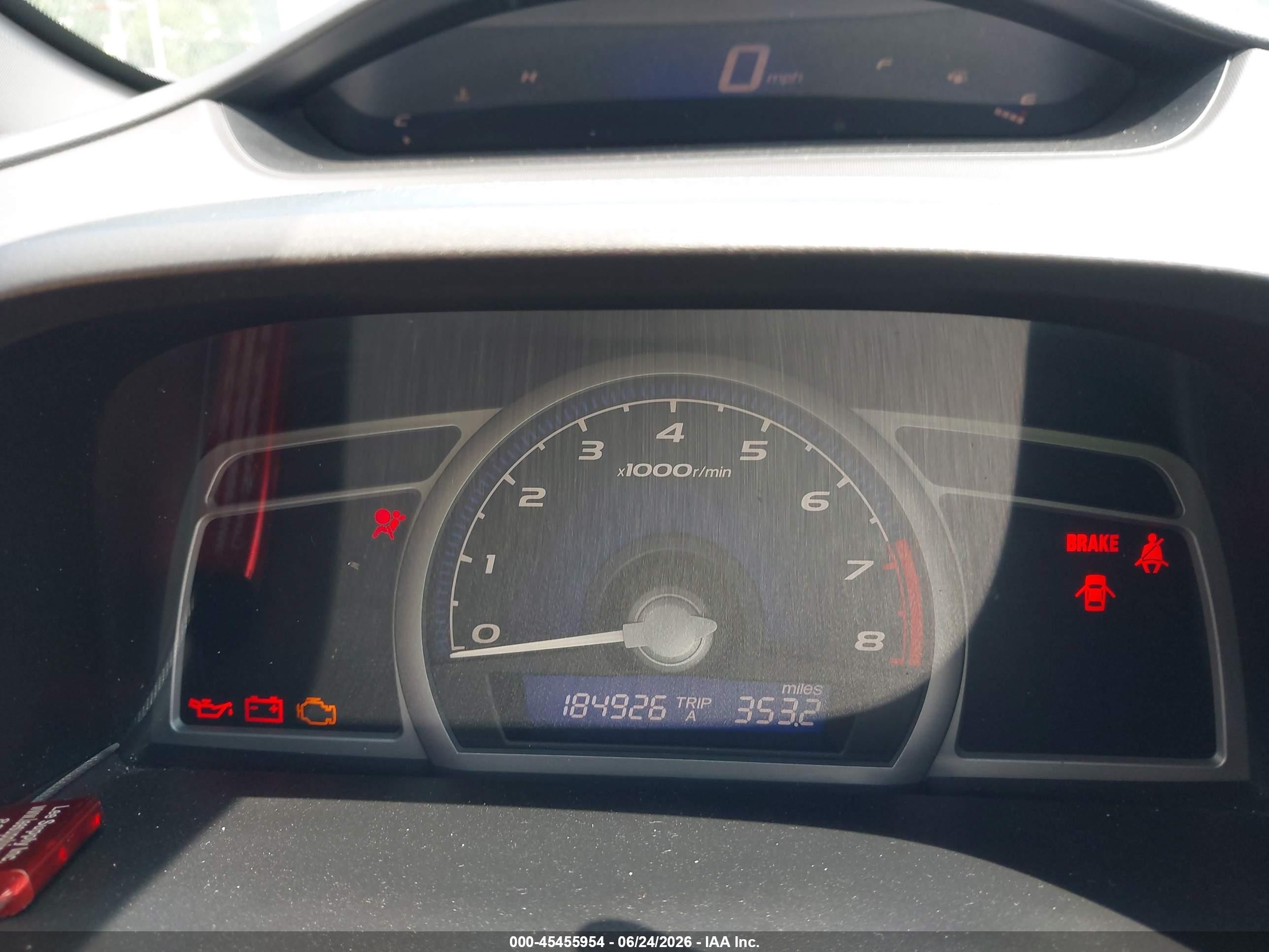 2006 Honda Civic Lx Синий vin: 2HGFG11626H529454