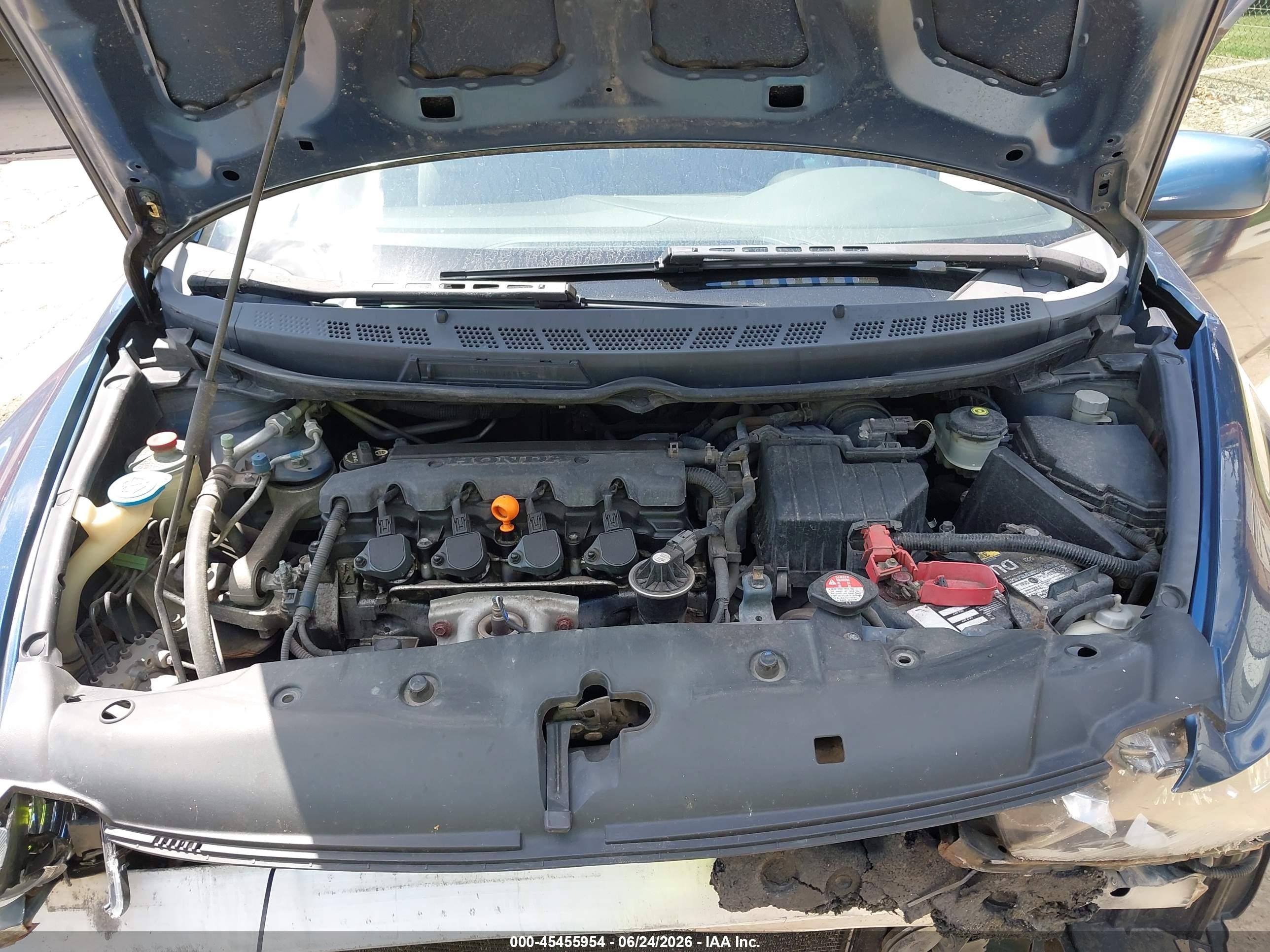 2006 Honda Civic Lx Синий vin: 2HGFG11626H529454