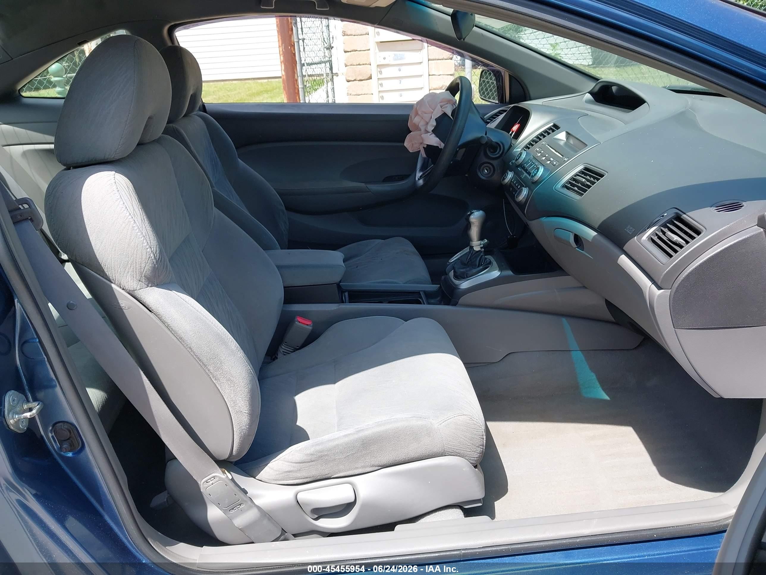 2006 Honda Civic Lx Синий vin: 2HGFG11626H529454