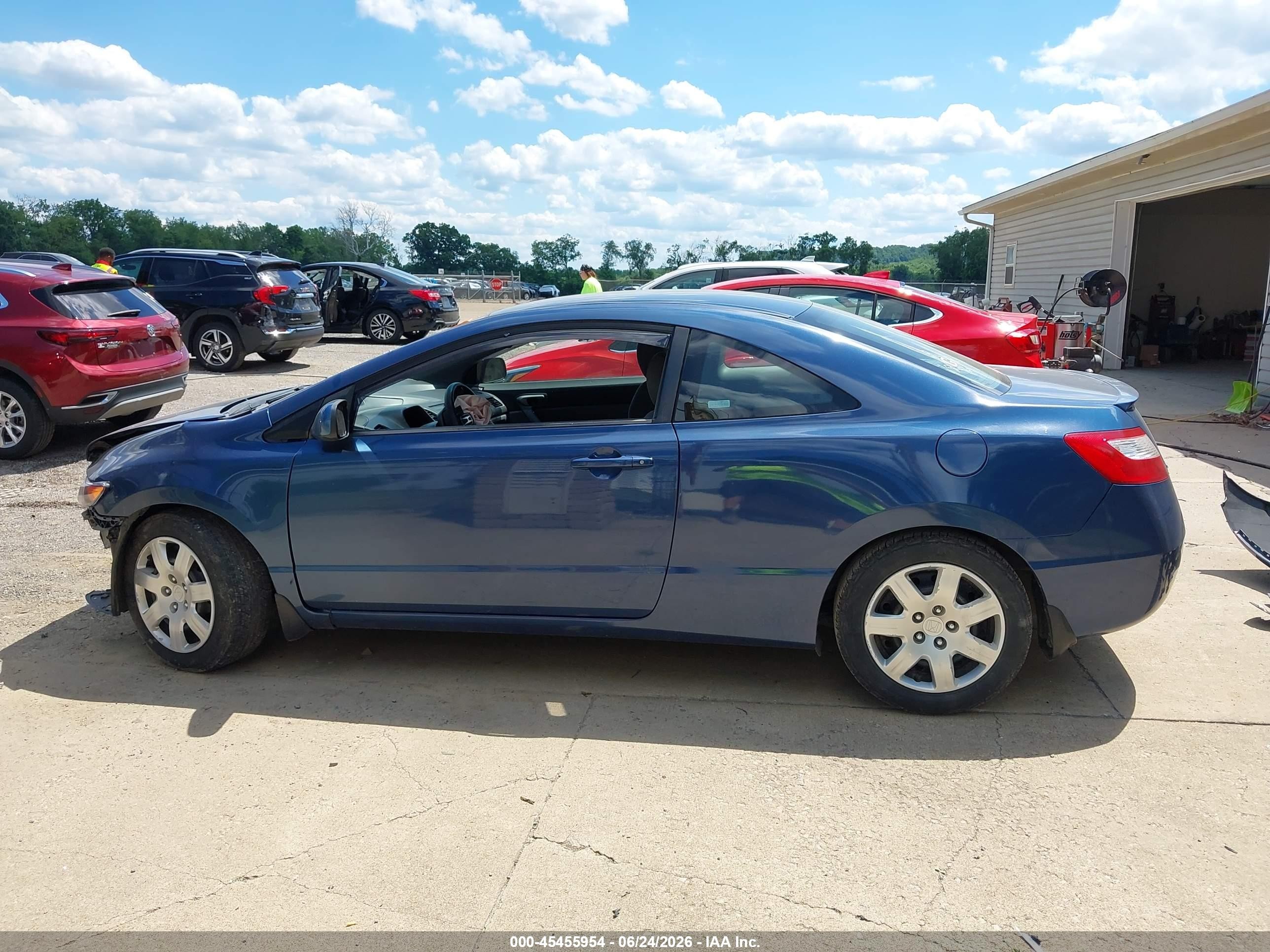 2006 Honda Civic Lx Синий vin: 2HGFG11626H529454