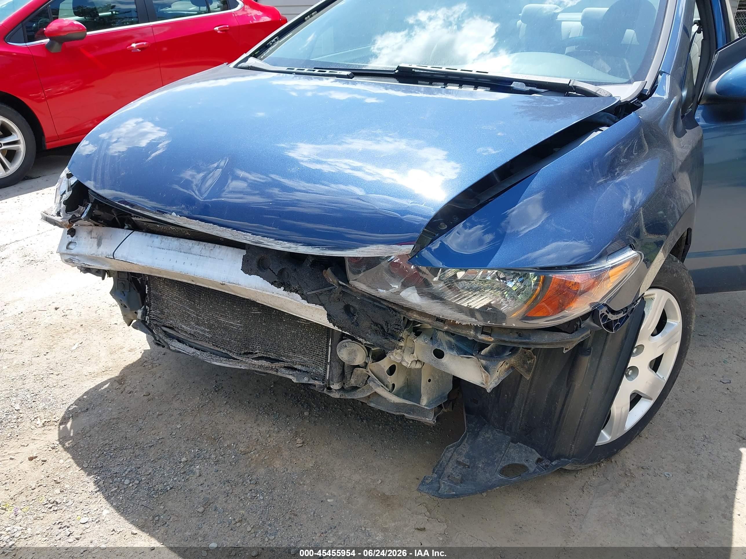 2006 Honda Civic Lx Синий vin: 2HGFG11626H529454