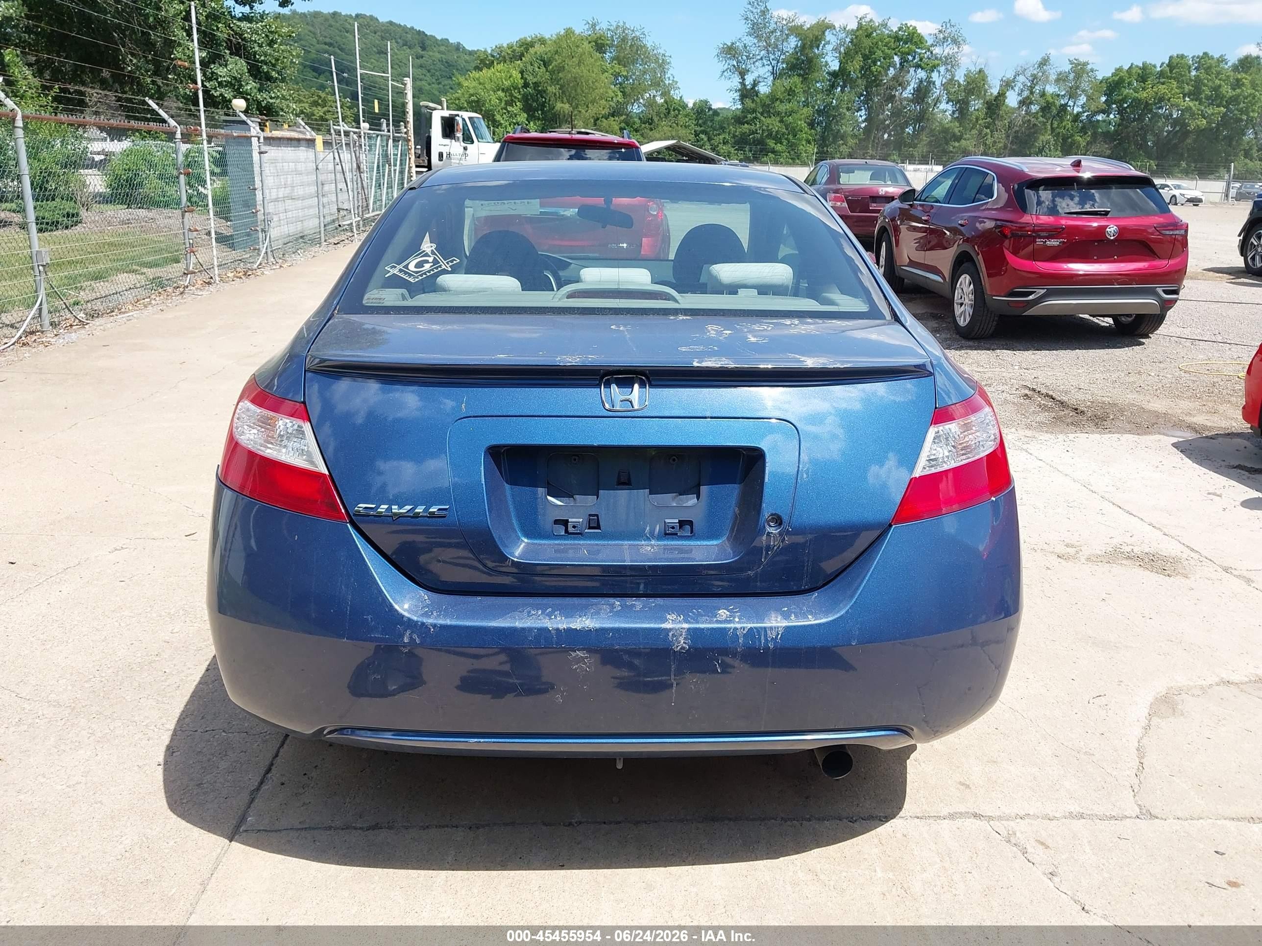 2006 Honda Civic Lx Синий vin: 2HGFG11626H529454